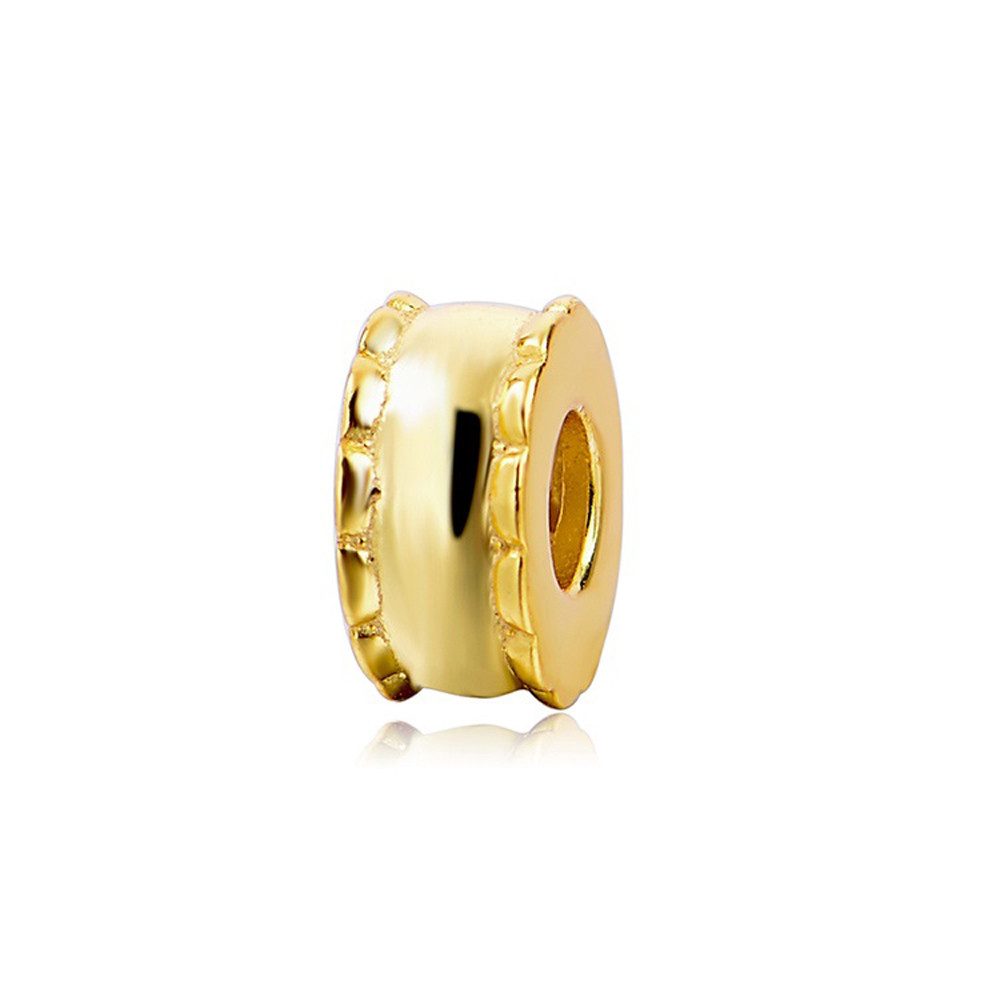 PANDACHARMS Bead Goldenes Kugelband Zwischenelement Charm, 925er Sterling Silber mehr