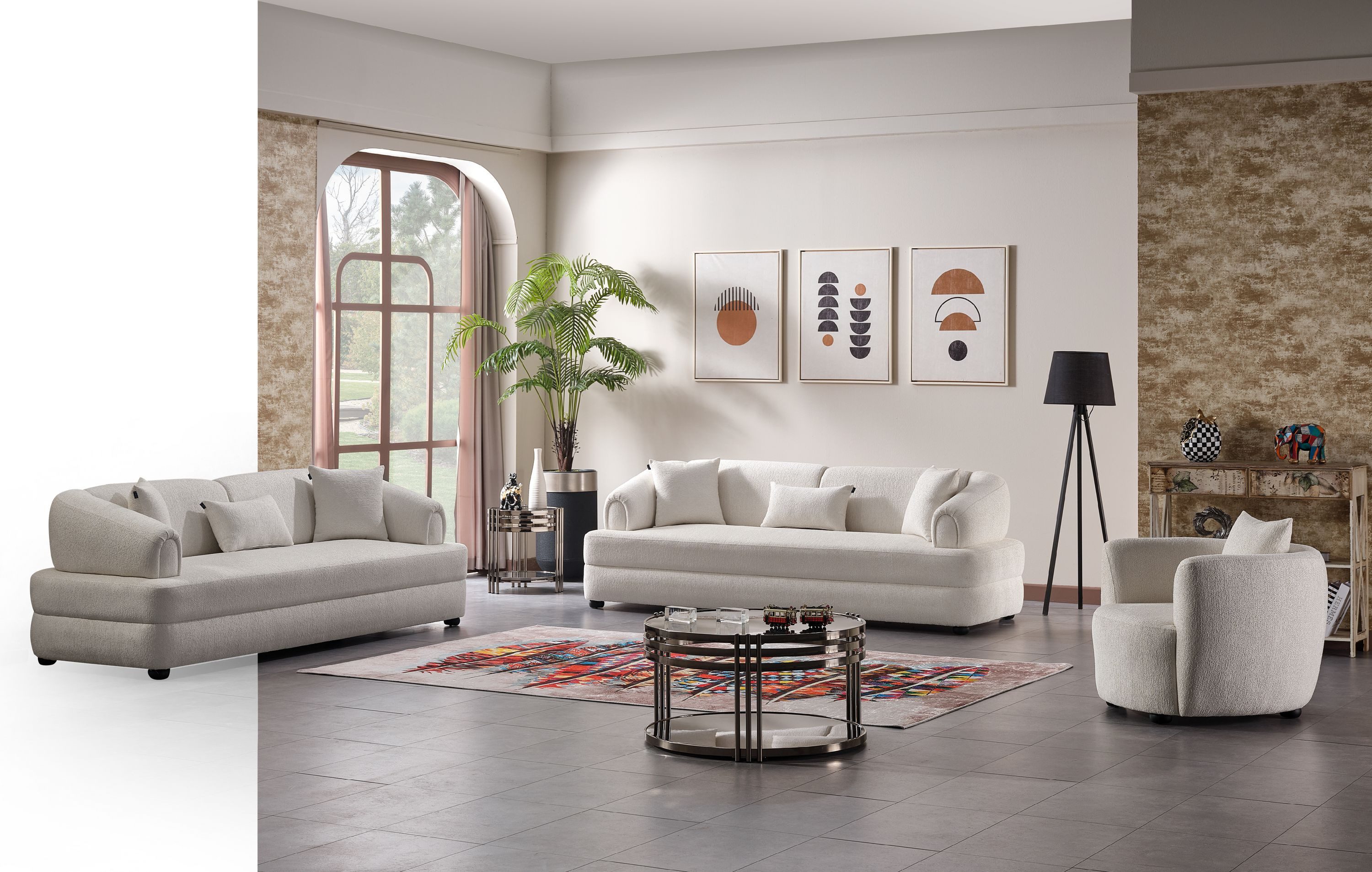 Nobelaa Sofa Sitzgruppe/Sofa Set - Wohnzimmergarnitur "Luma" 3+3+1