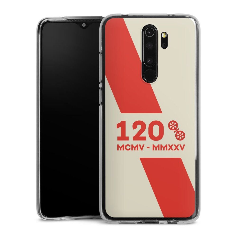 DeinDesign Handyhülle 1. FSV Mainz 05 E.V. 120 Jahre Bundesliga, Xiaomi Redmi Note 8 Pro Silikon Hülle Bumper Case Handy Schutzhülle