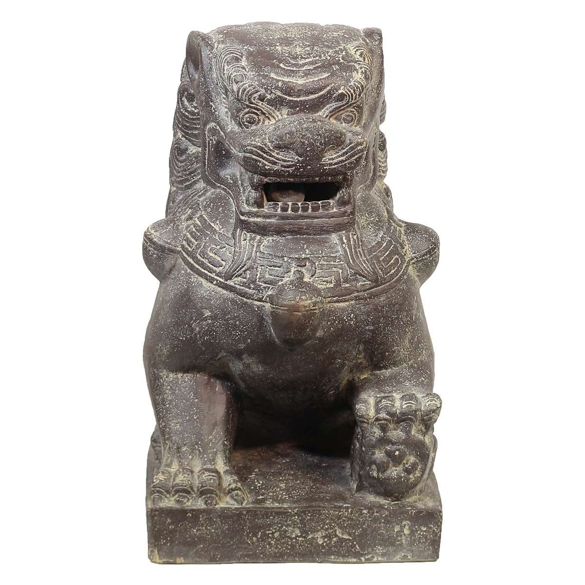 Rechts Dekofigur cm St), Galerie Handarbeit Links traditionelle in Herstellung Löwen Oriental (1 im Einzeln Ursprungsland Tempelwächter oder 60