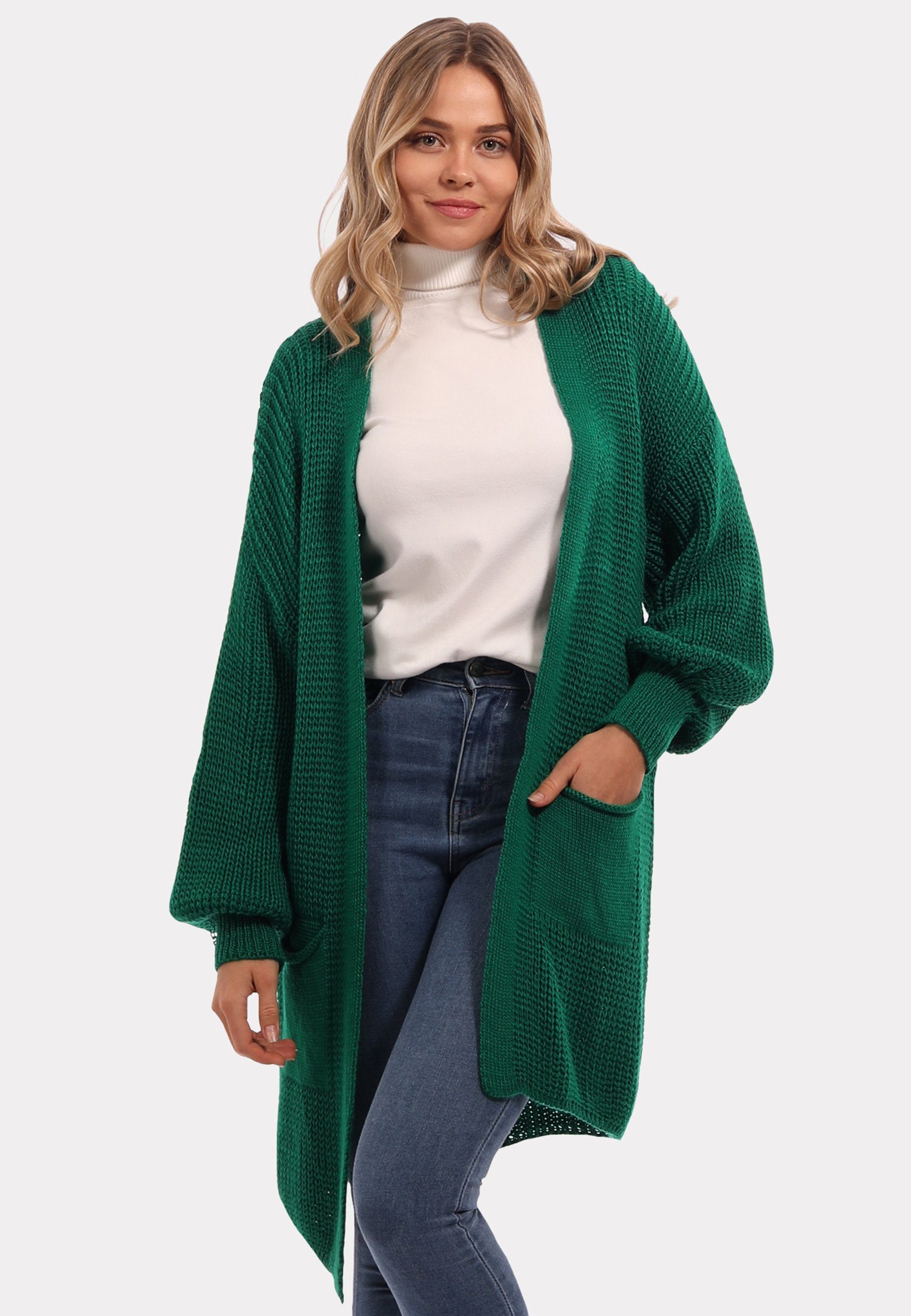 YC Fashion & Style Strickjacke "Herbstlicher Damen-Cardigan – Gemütlicher Strickjacke mit Taschen" Boho