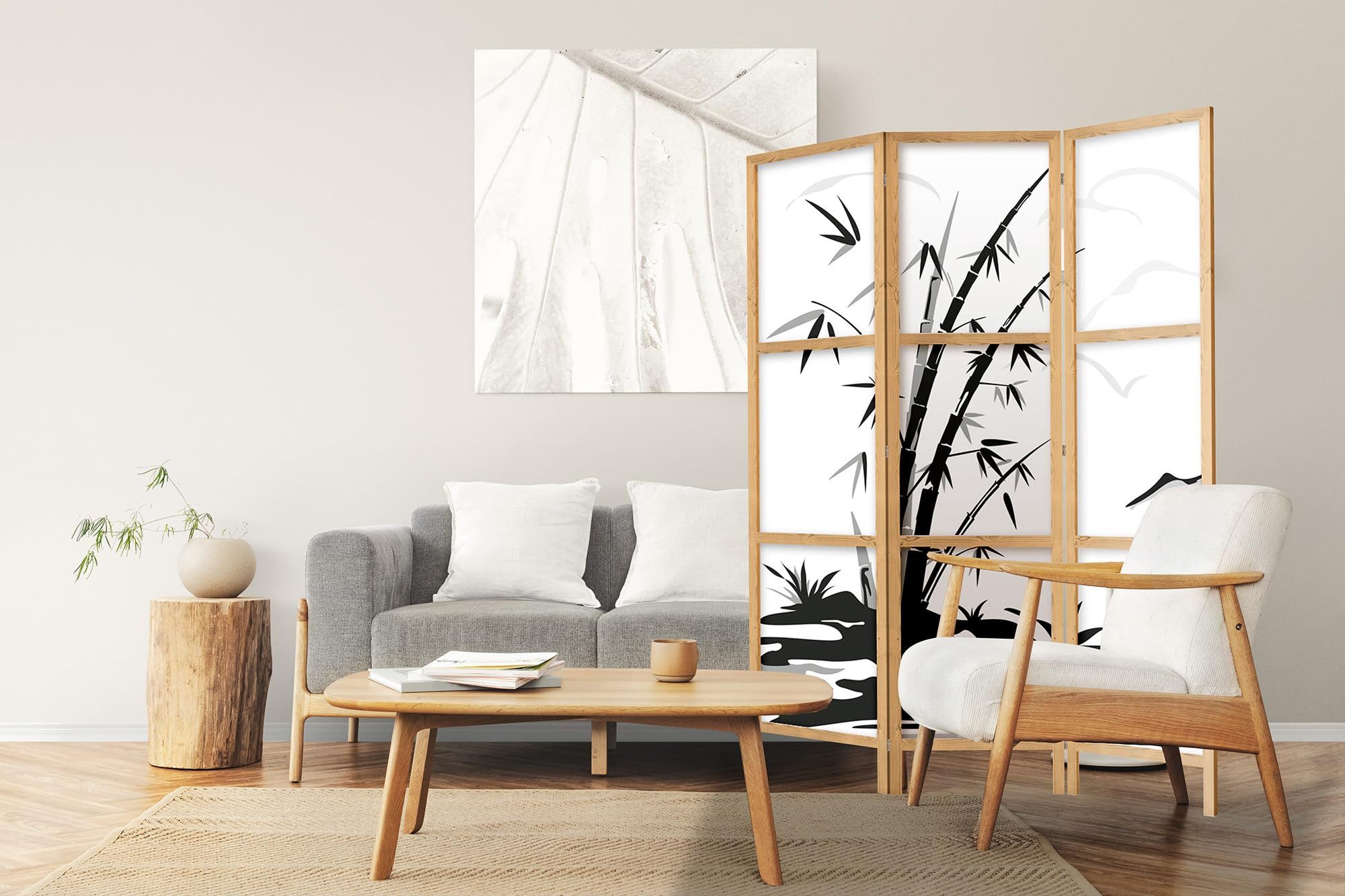 framed concept Paravent Raumteiler aus Holz, günstig online kaufen
