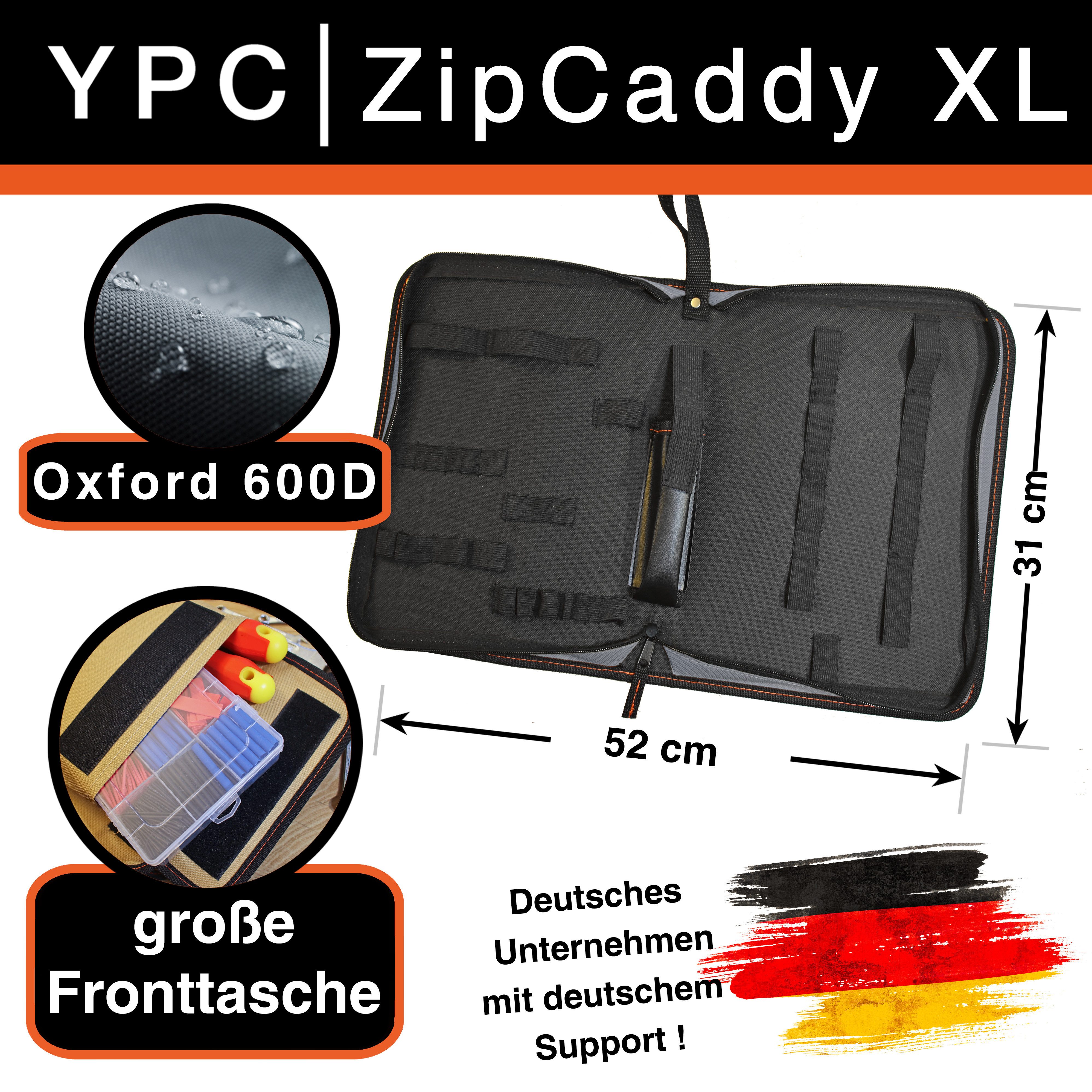 Thumbnail - YPC Werkzeugtasche "ZipCaddy XL" Werkzeug Organizer 31x23x5cm, reißfest, robust, wasserabweisend, stabil, modern