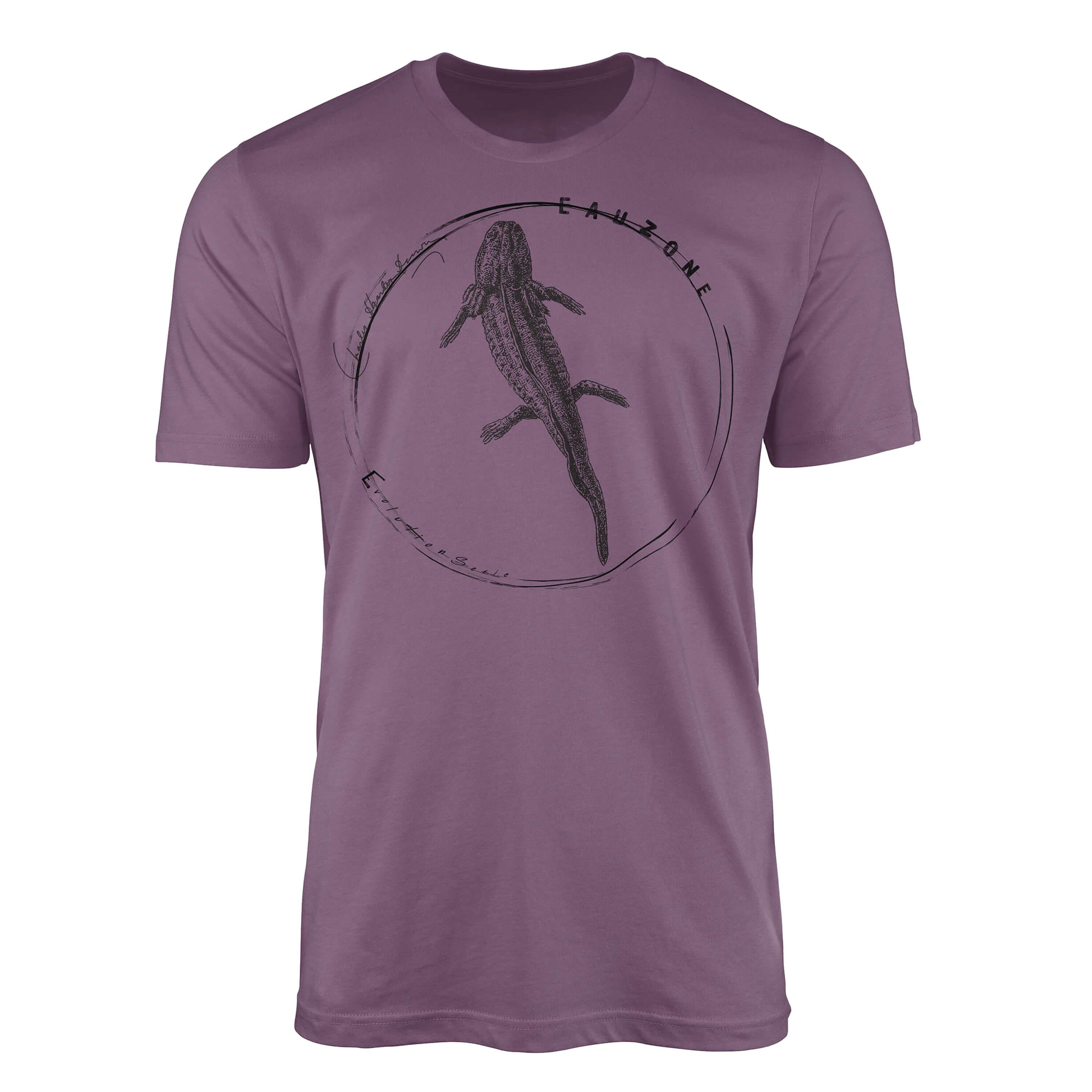 Sinus Art T-Shirt Evolution Herren T-Shirt Axolotl Shiraz