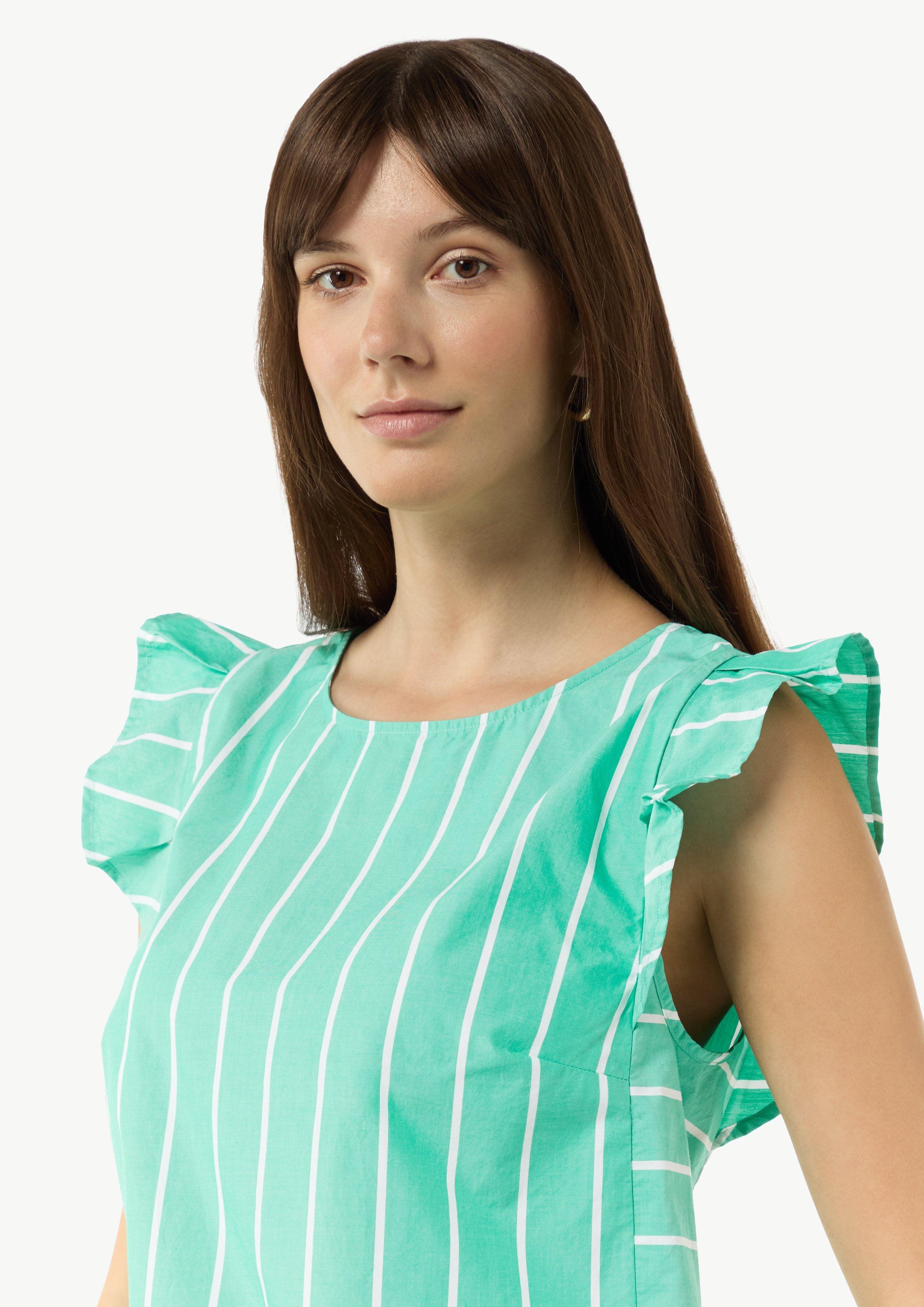 comma casual identity Blusentop Gestreifte Baumwollbluse günstig online kaufen