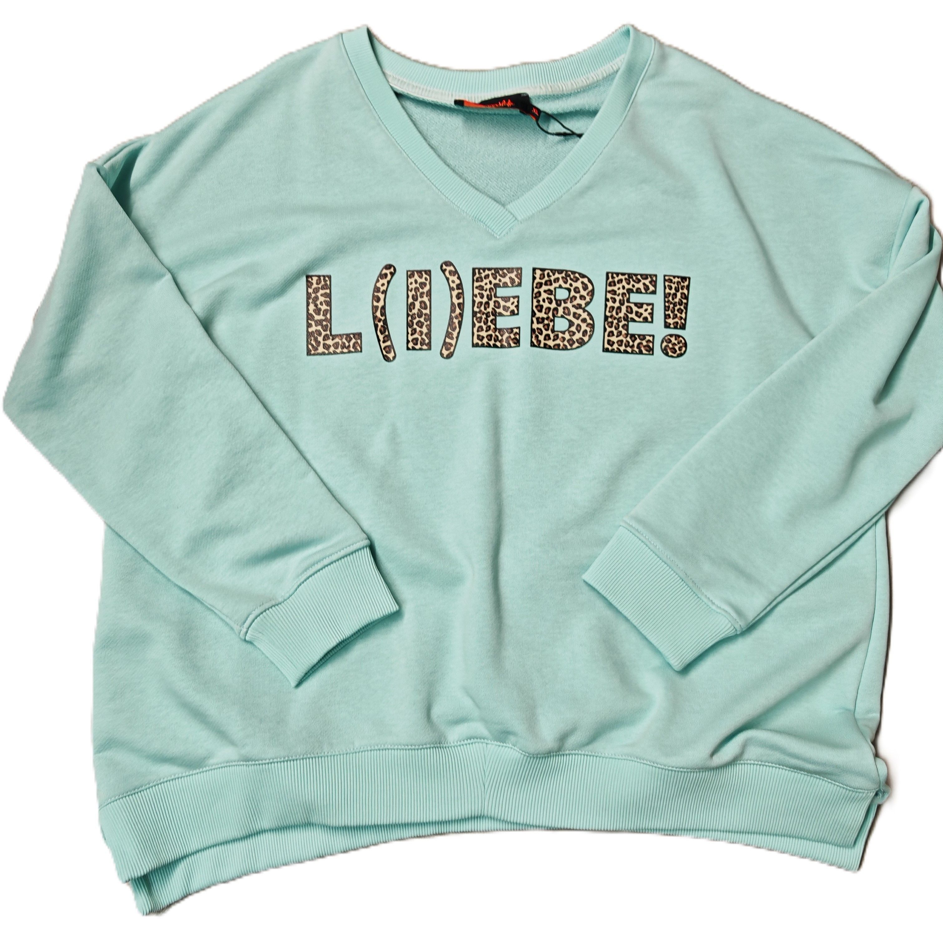 Miss Goodlife Sweatshirt MG11243 V-Neck Leo Liebe