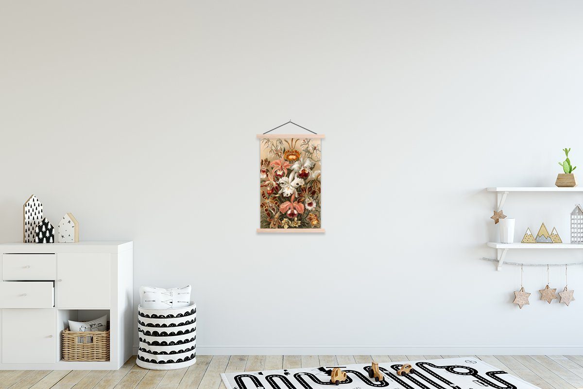 MuchoWow Poster Orchidee Ernst Textilposter - St), Magnetisch Haeckel, Wohnzimmer, Bilderleiste, (1 für Posterleiste
