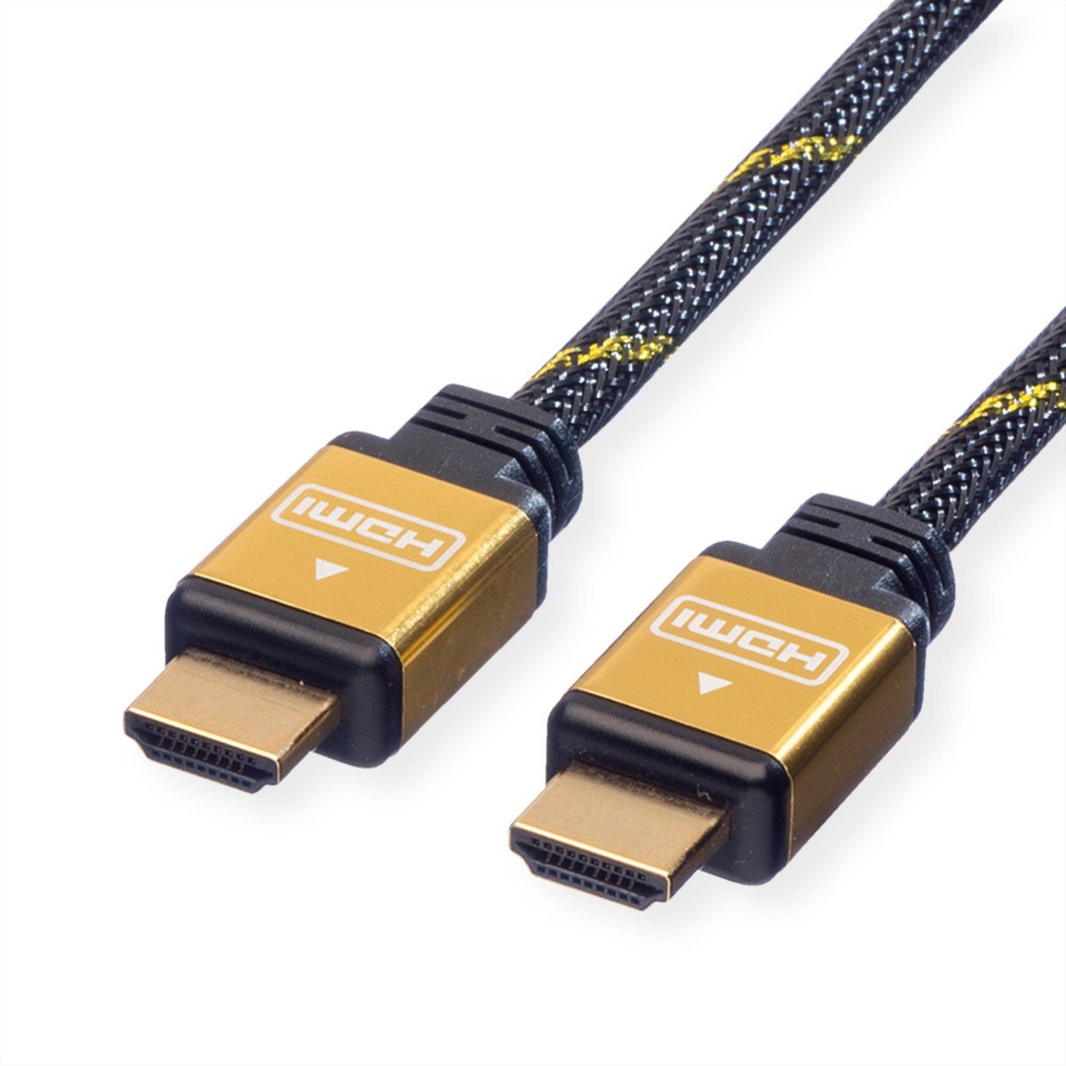 ROLINE GOLD HDMI High Speed Kabel mit Ethernet Audio- & Video-Kabel, HDMI Typ A Männlich (Stecker), HDMI Typ A Männlich (Stecker) (1000.0 cm)