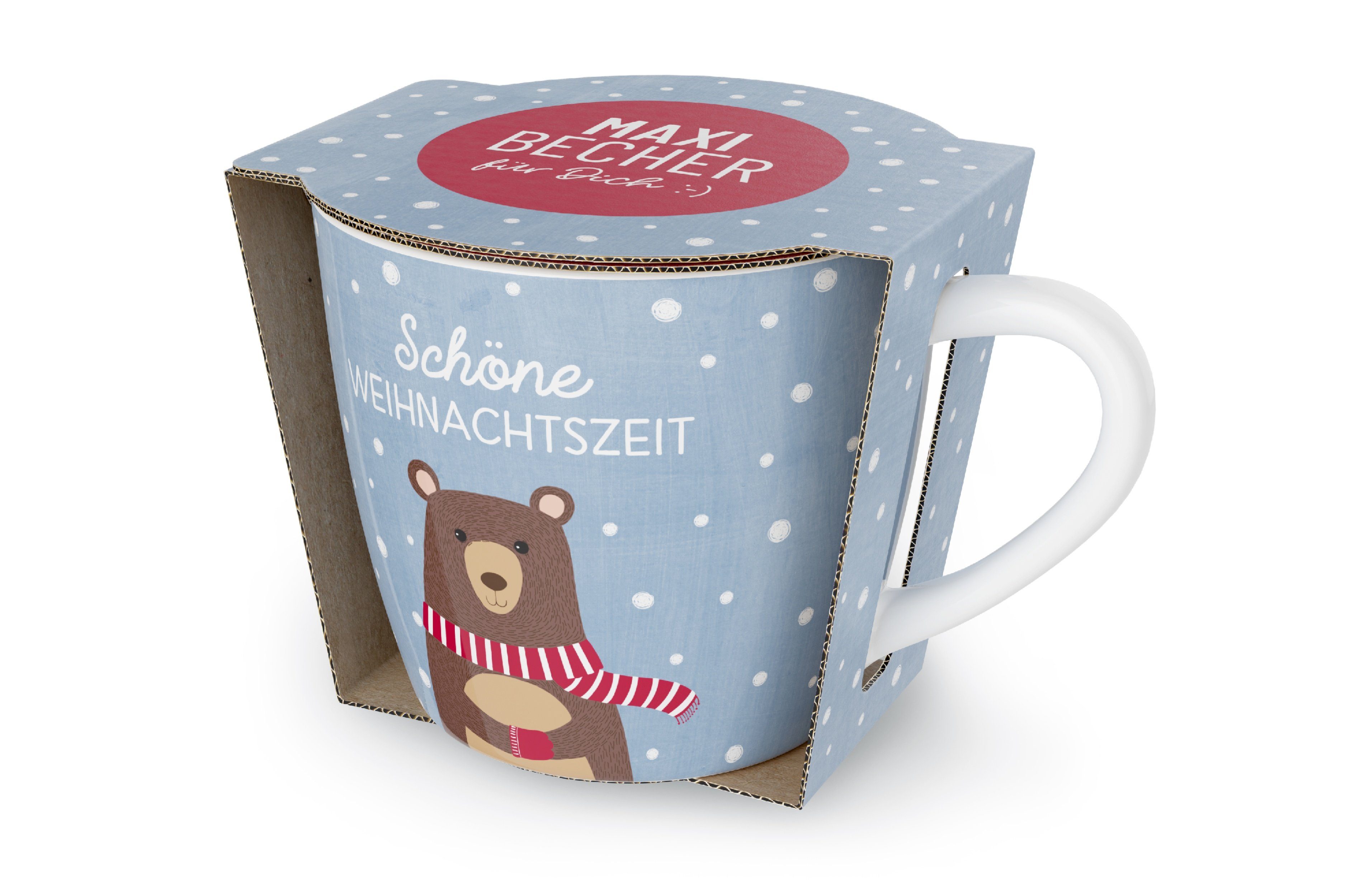 La Vida Tasse Weihnachtstasse Kaffeetasse Kaffee Tee Tasse Becher 400ml la vida, Material: Porzellan