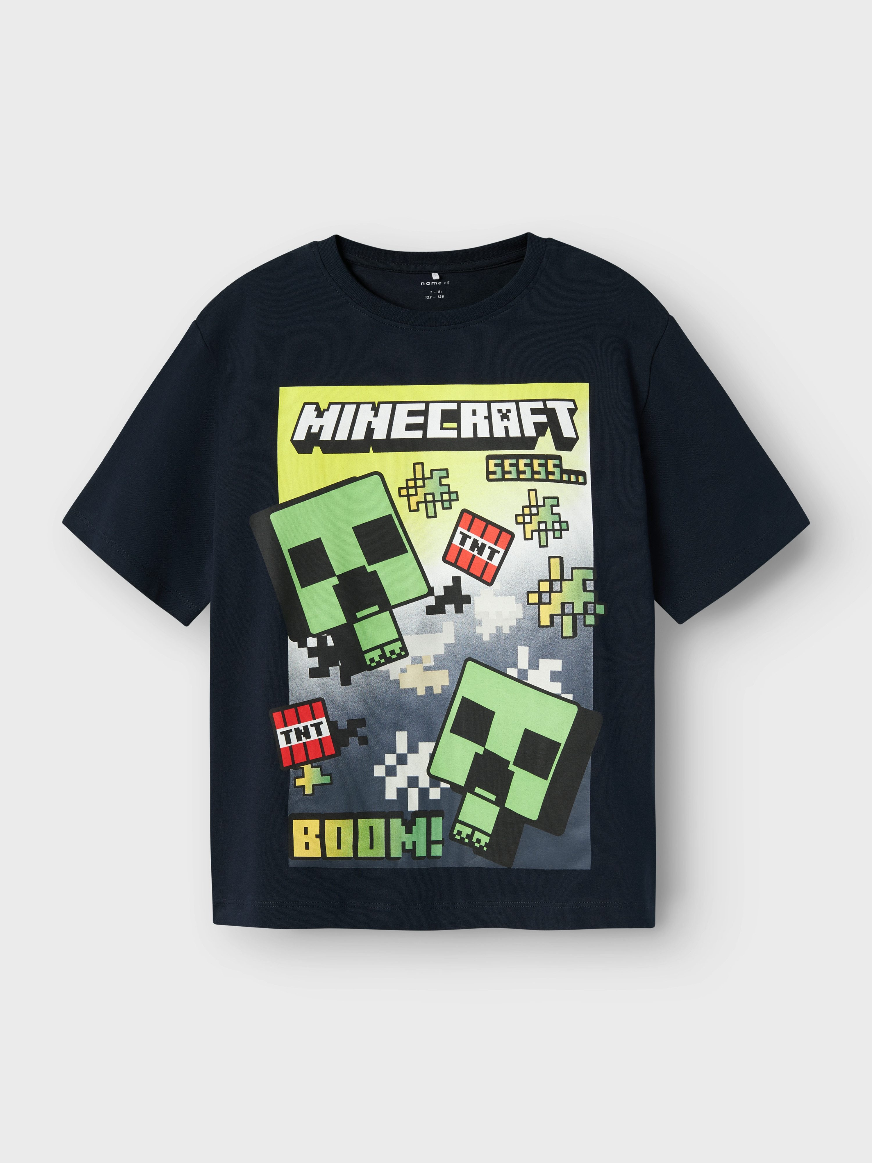 T-Shirt NKMMUS für Jungen mit Minecraft-Print und elastischem Bund