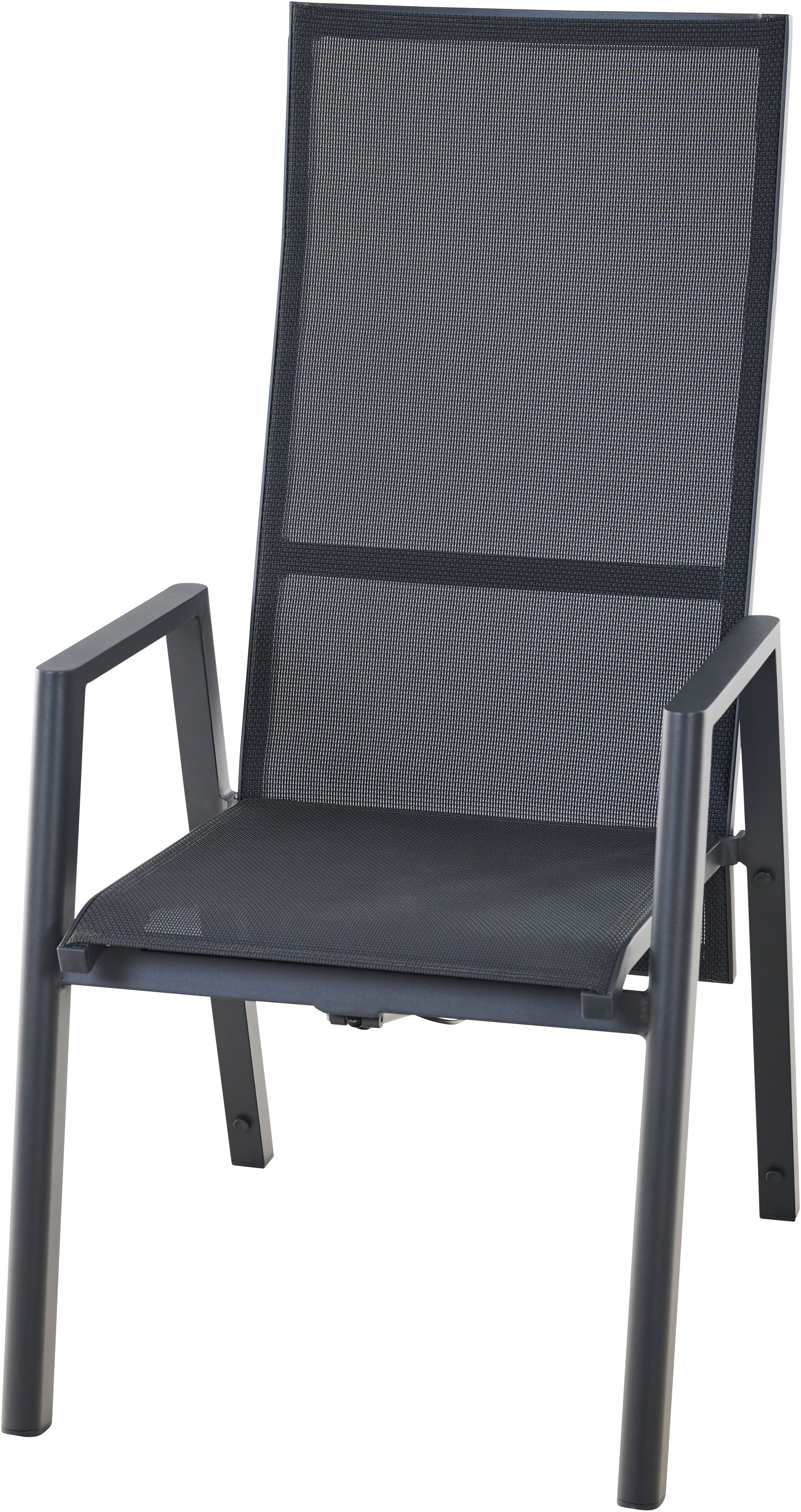 Siena Garden Gartensessel BOLOGNA Move Sessel, anthrazit, Aluminiumgestell, Ranotex® Bezug