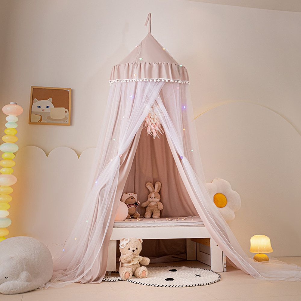 Betthimmel Babybett Kinderzimmer Baldachin Moskitonetz Insektenschutz Spielzelte