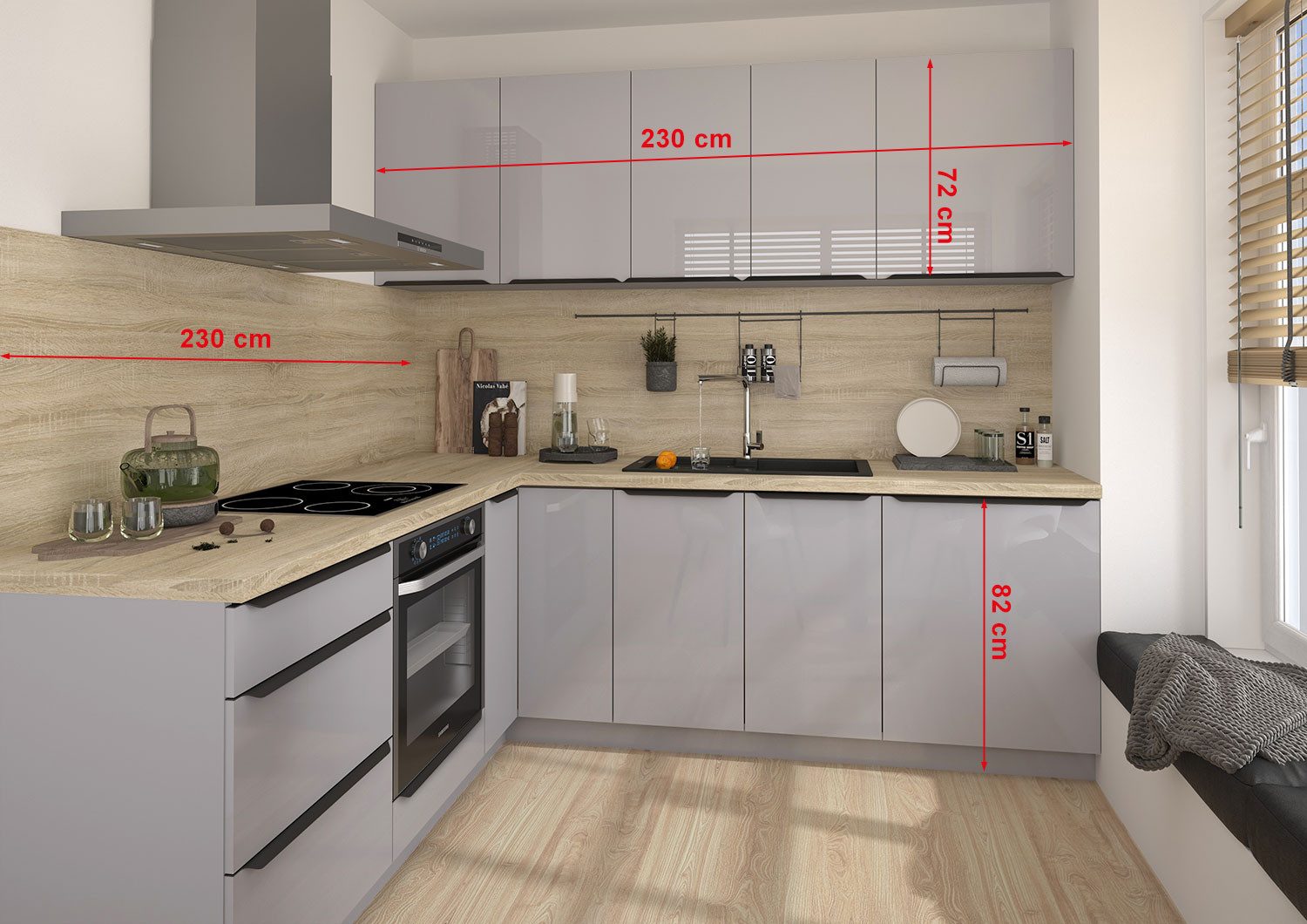 Feldmann-Wohnen Winkelküche Essen, (Schubladen mit Teilauszug + Selbsteinzu günstig online kaufen