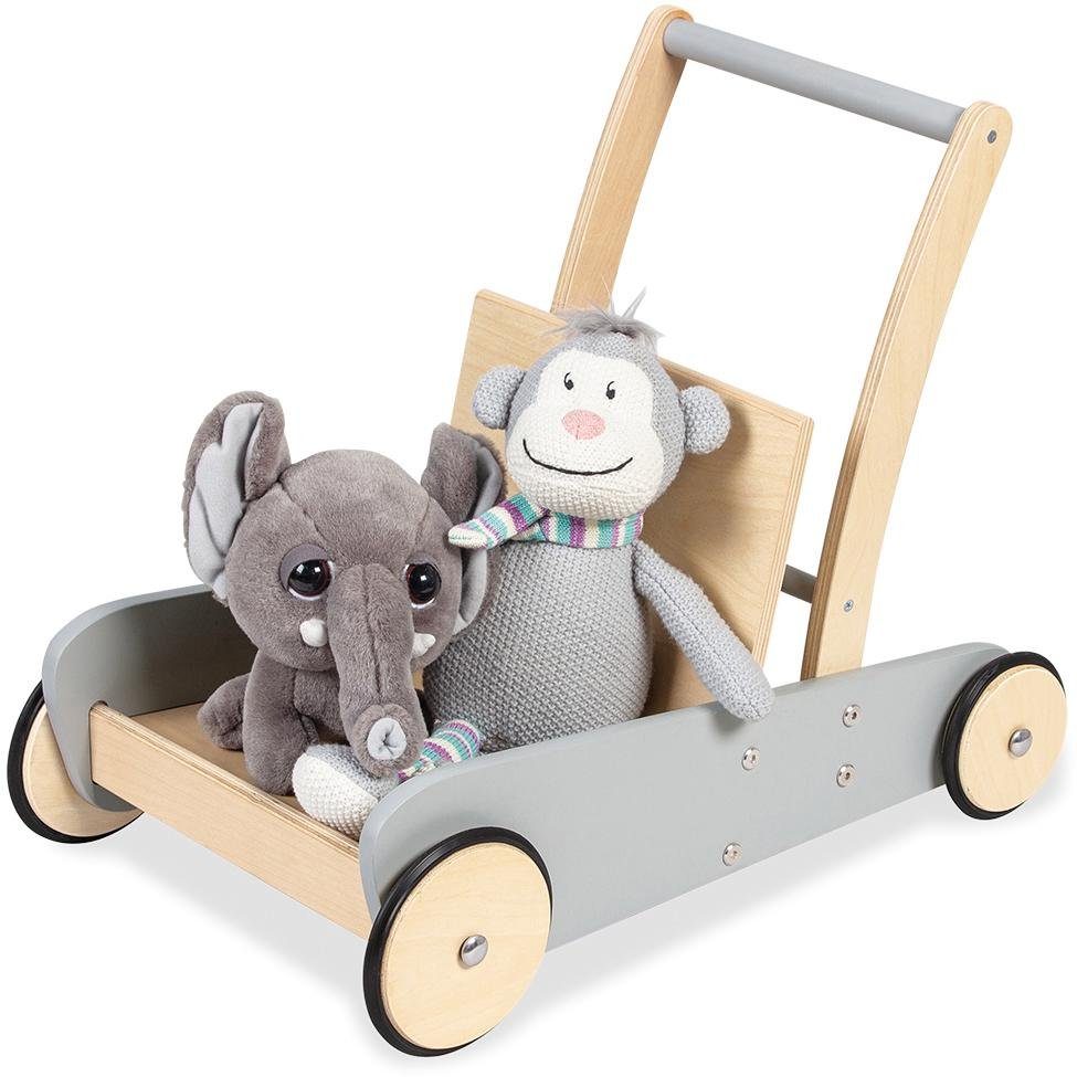 Image of Pinolino® Lauflernwagen »Mats, grau«, aus Holz