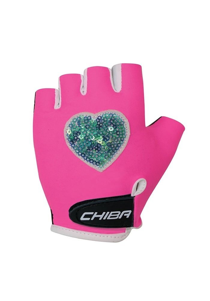 Chiba Fahrradhandschuhe Cool neonpink Kinder - 1 Paar