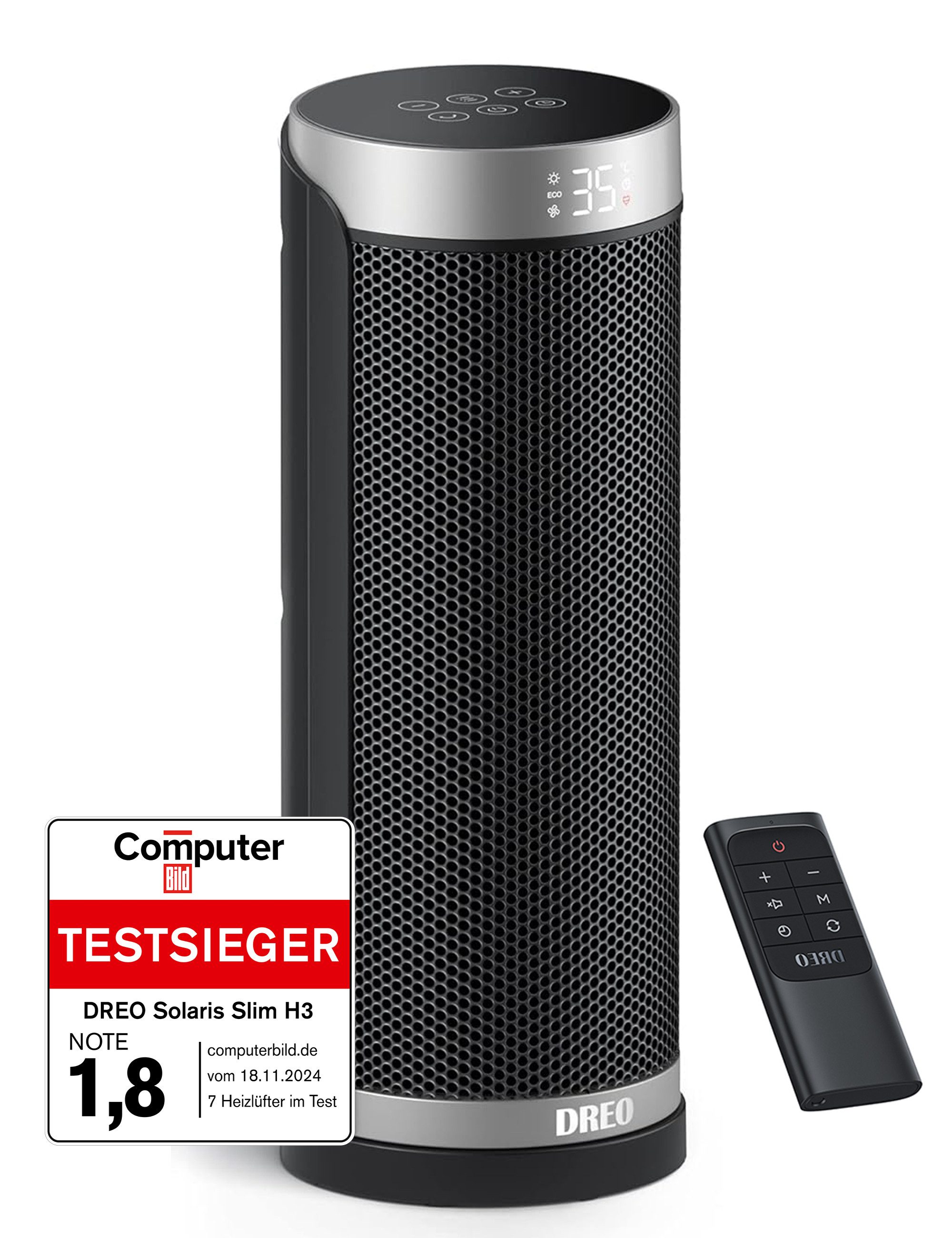 Dreo Heizlüfter Keramik Heizlüfter Energiesparend, 1800W, 16 Zoll Heizgerät günstig online kaufen