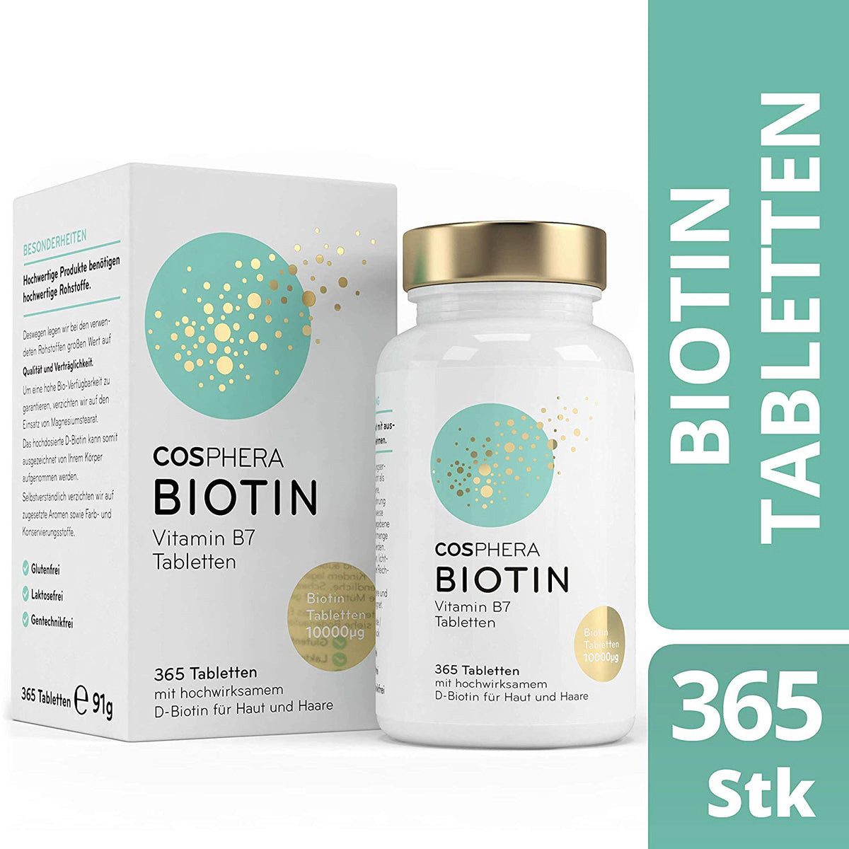 Cosphera Cosphera Biotin Hochdosiert D-Biotin Tabletten Tablette, 1 er