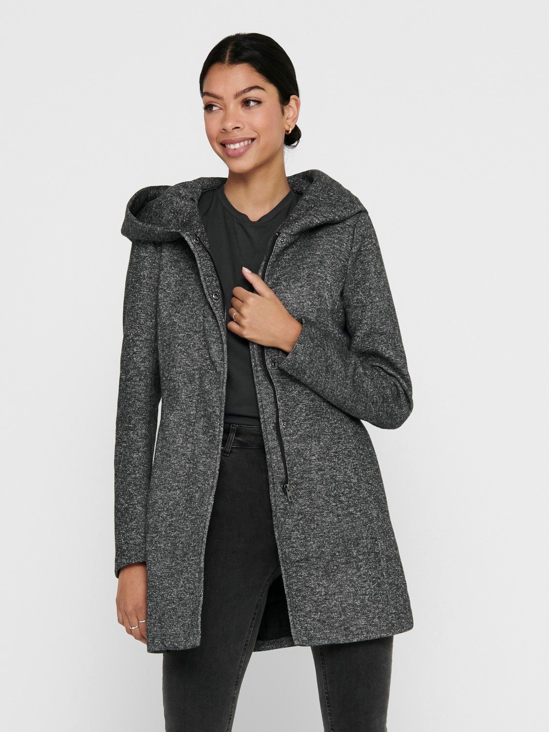 Only Kurzmantel »3776« (1-tlg) ONLY Damen Eleganter Mantel Leichte Cozy  Coat Jacke ONLSEDONA mit Kapuze online kaufen | OTTO
