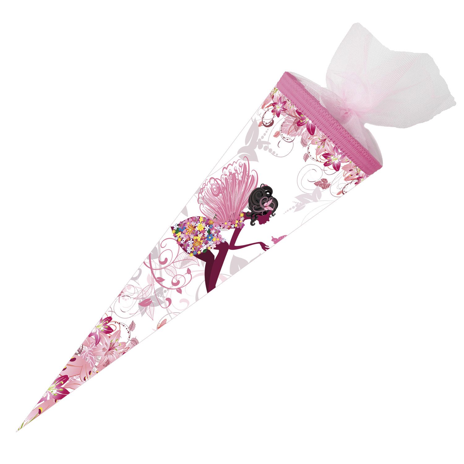Schultüte Nestler Schultüte Blumenfee rund 50cm