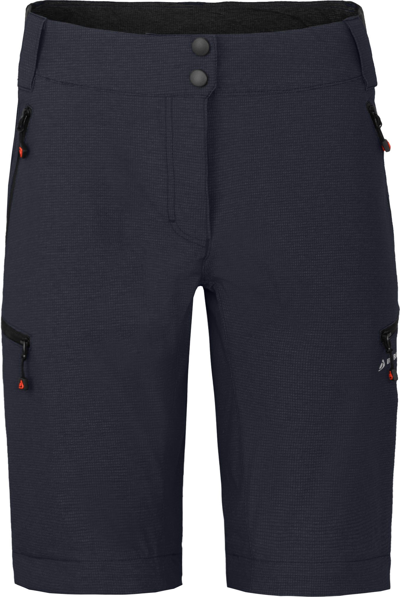 Bergson Outdoorhose VALLI zip-off Damen Radhose, robust elastisch, Normalgrößen, Nacht blau