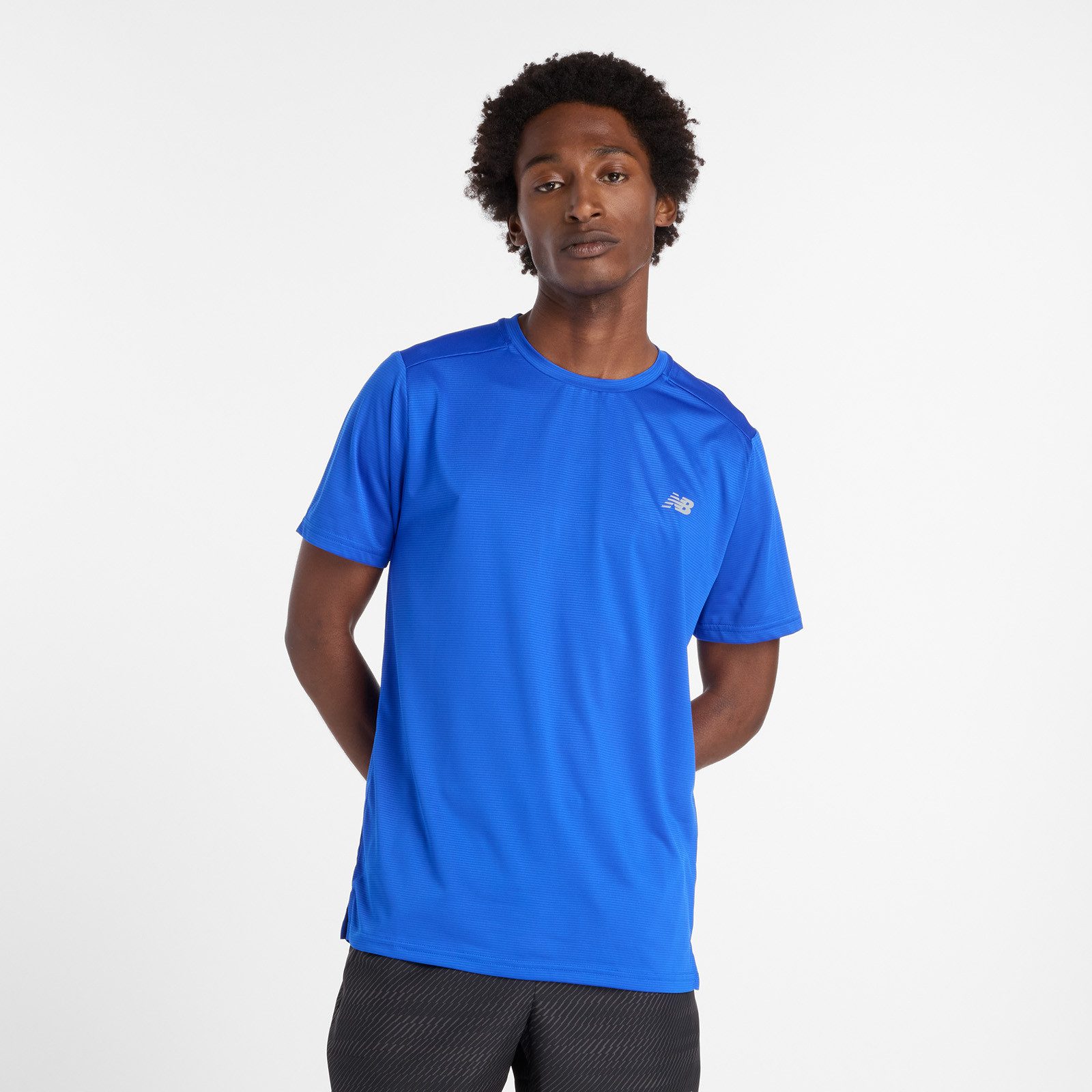 New Balance Laufshirt Sport Essentials T-Shirt mit Streifendesign günstig online kaufen