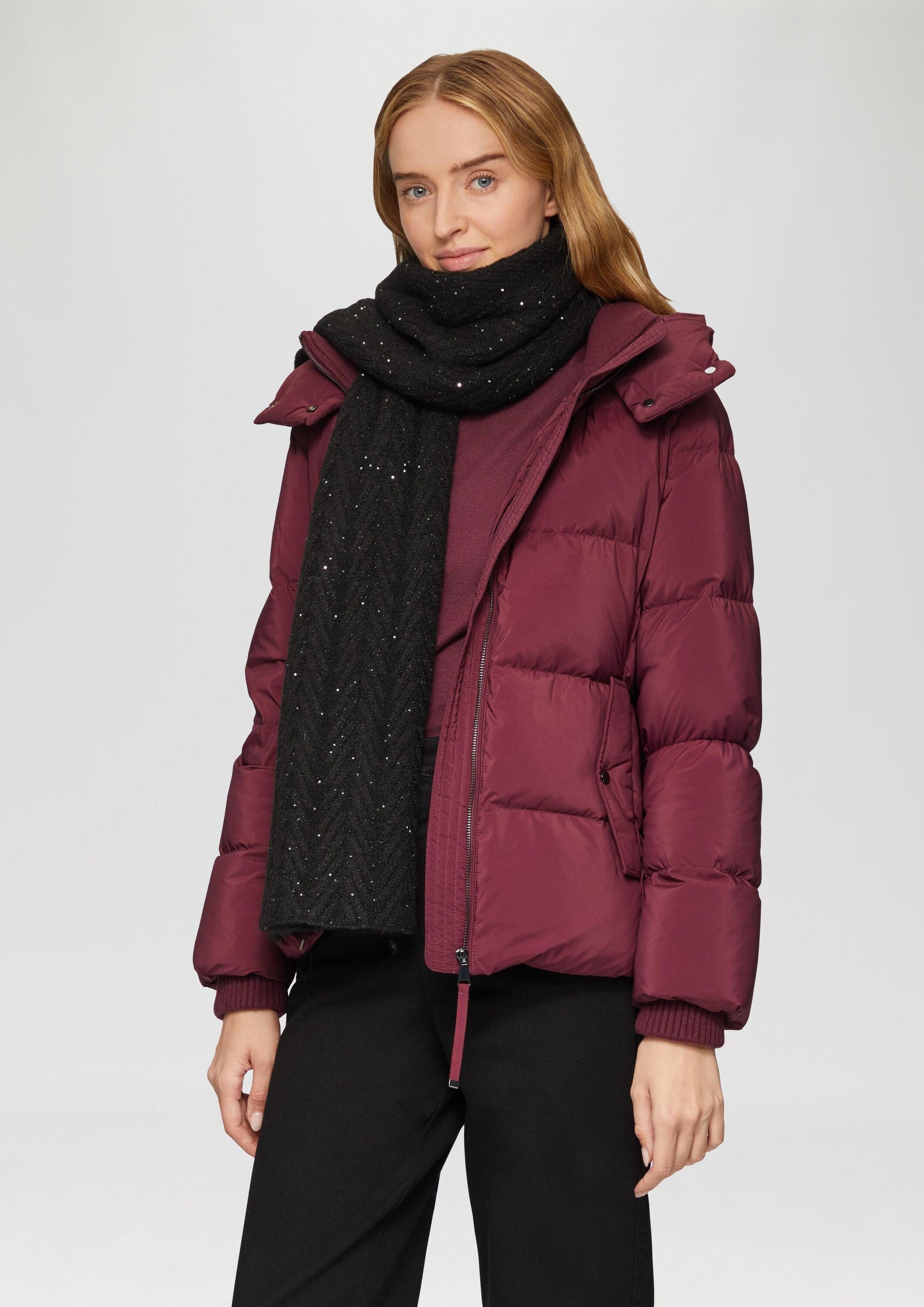 s.Oliver Schal Tuch, Strukturierter Schal mit feinen Pailletten günstig online kaufen