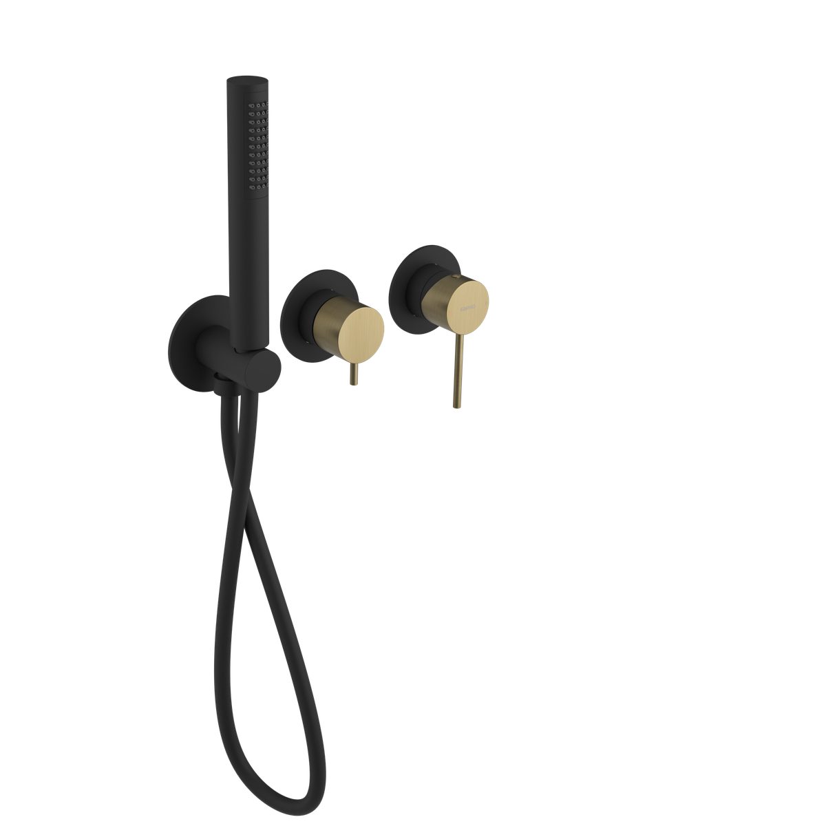 Sapho Duscharmatur ULTRAMIX Unterputz-Duscharmatur/Wannenarmatur mit Handbrause, 2 Wege Sapho-UT045BG-SET