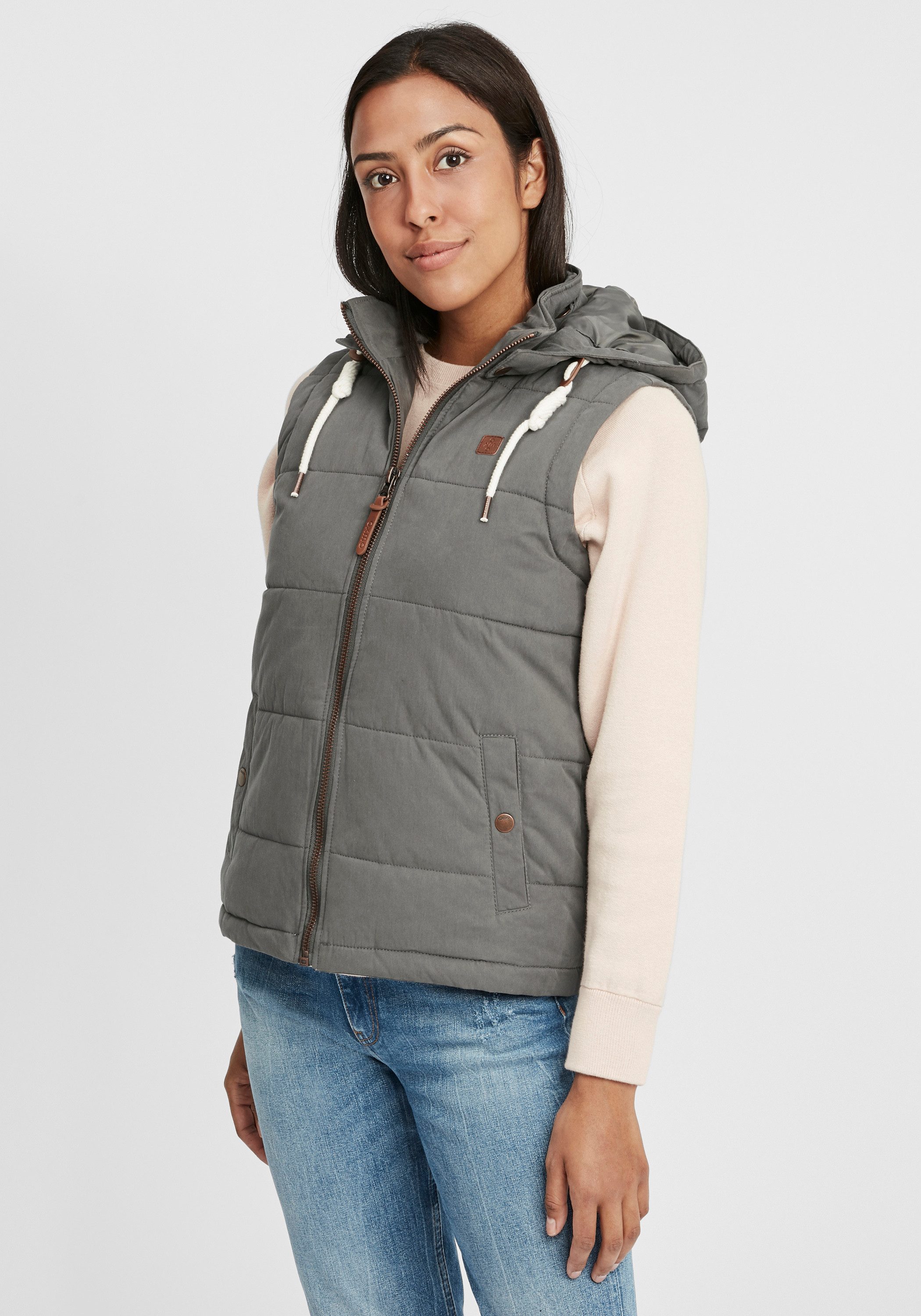 OXMO Steppweste OXLew Weste mit abnehmbarer Kapuze günstig online kaufen