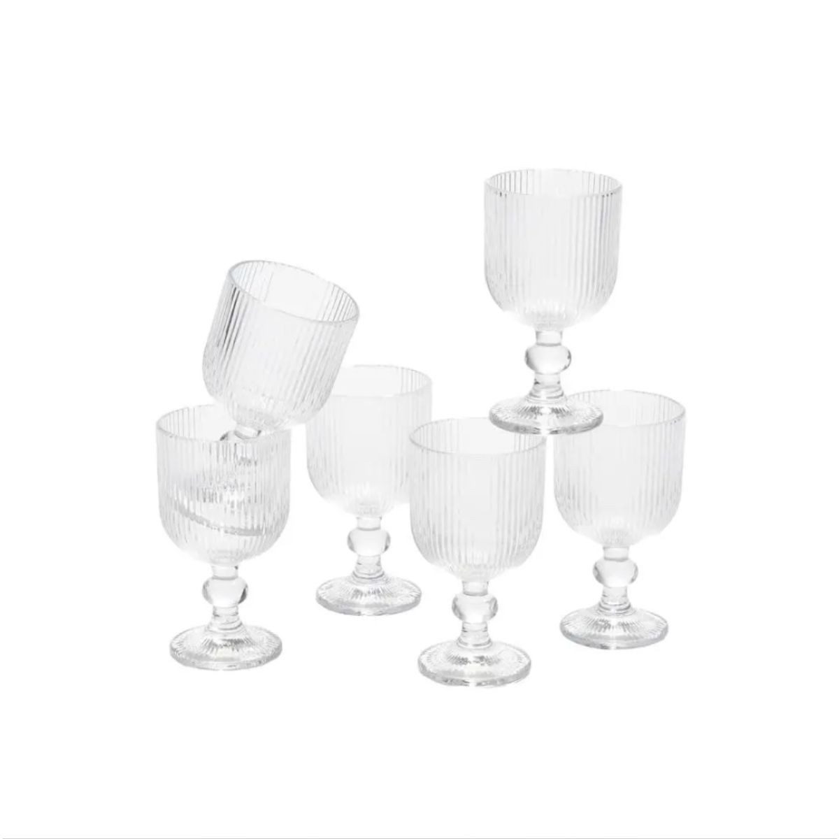 Mica Decorations Weinglas Merlot Wine Glass - Set of 6 - 250 ml - Glass - Transparent, Glas