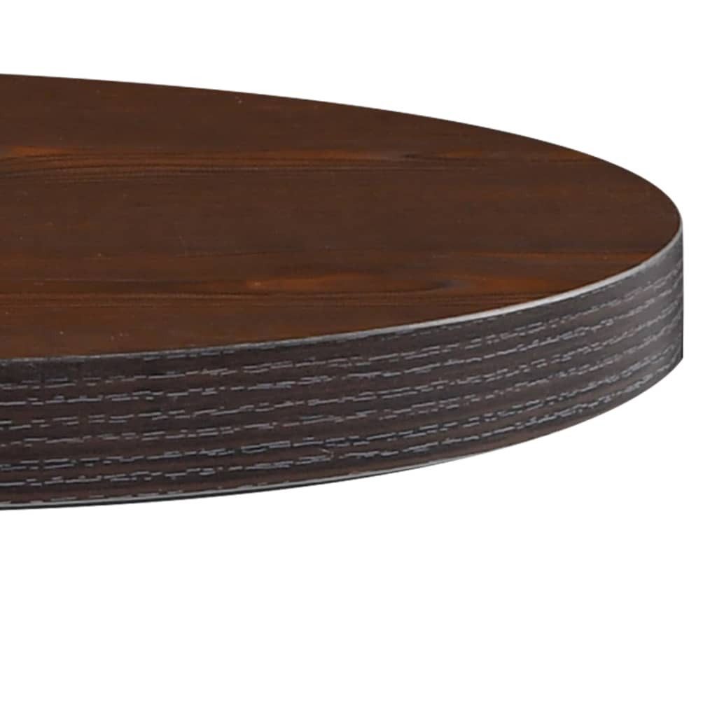 vidaXL Esstisch Bistrotisch Dunkelbraun 60 cm MDF (1-St)