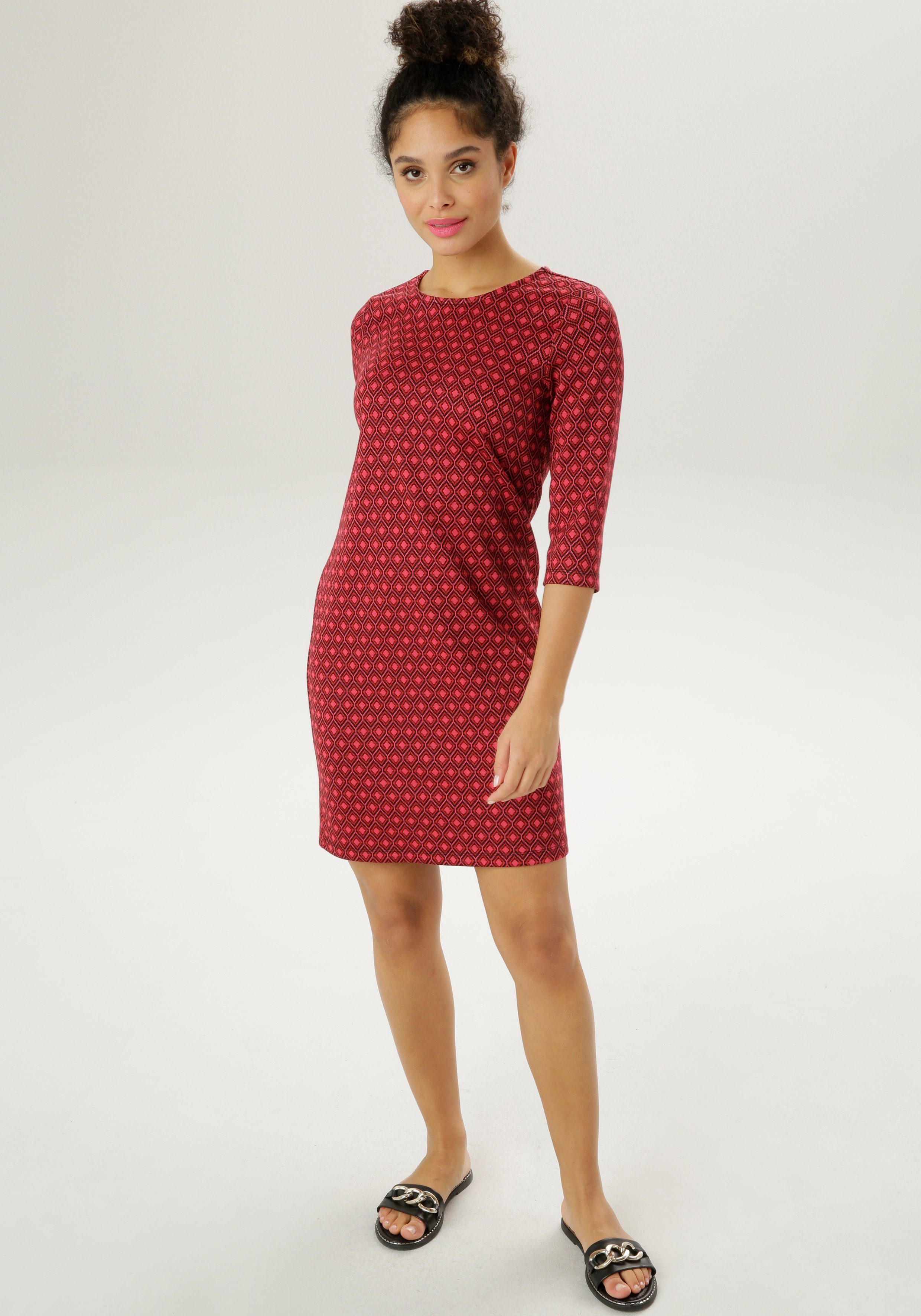 Aniston SELECTED Jerseykleid in Jacquard-Qualität