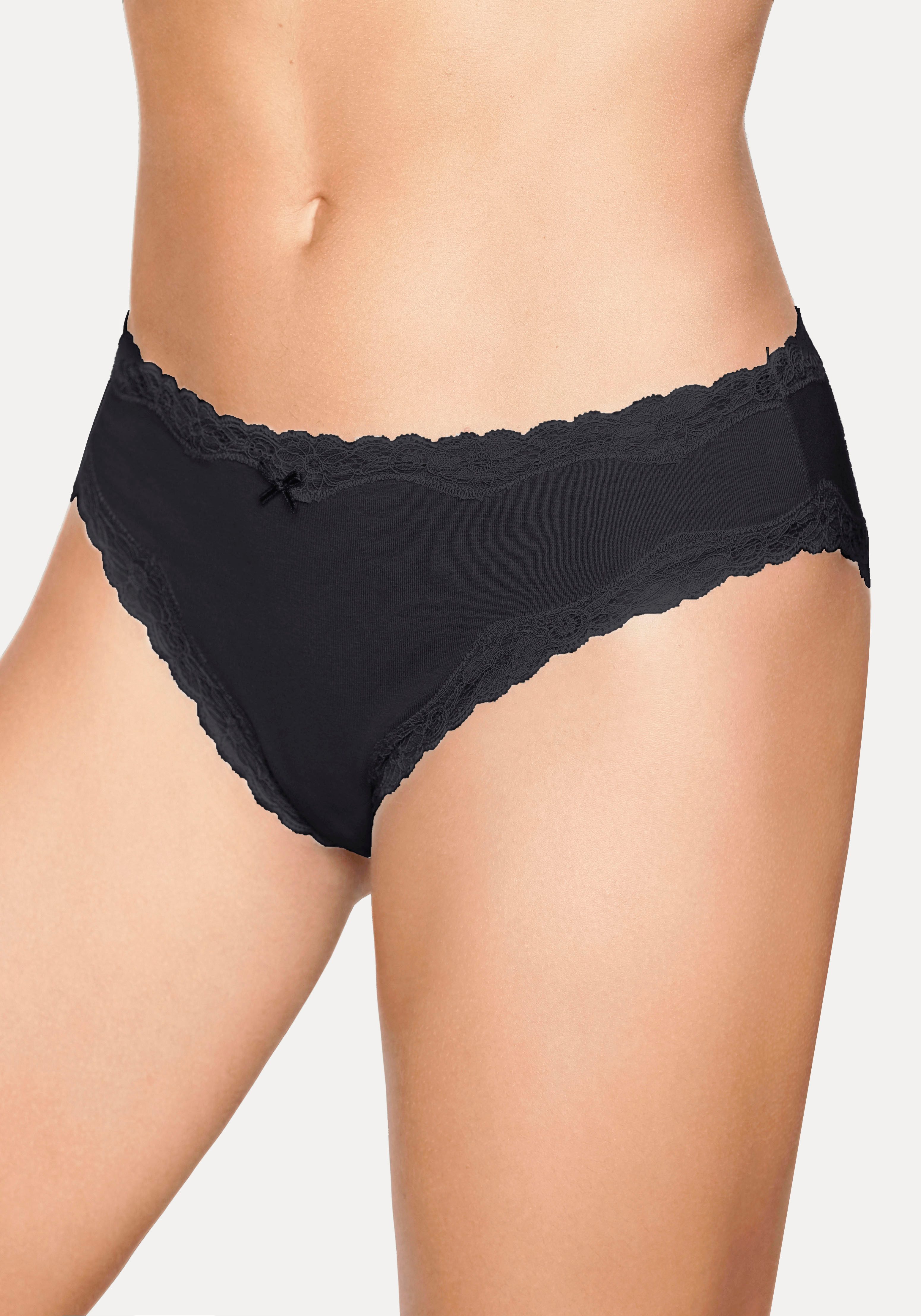 Vivance by Lascana Jazz-Pants Slips (5er-Pack) aus elastischer Baumwolle, mit Spitzenabschluss – Bild 2 von 5