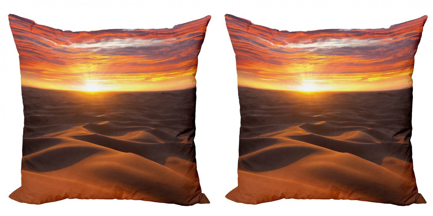 Sonnenuntergang Wüste Digitaldruck, Kissenbezüge Stück), Accent Modern Doppelseitiger Landschaft (2 Abakuhaus Drastischer