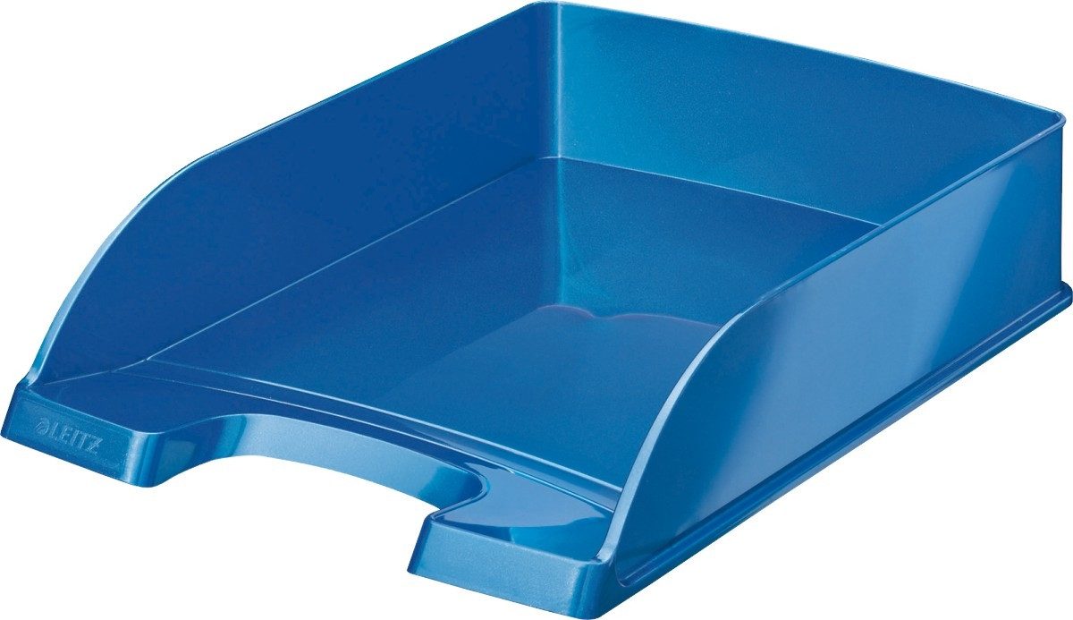 LEITZ Briefablage Briefablage Wow A4 Kunststoff blau metallic