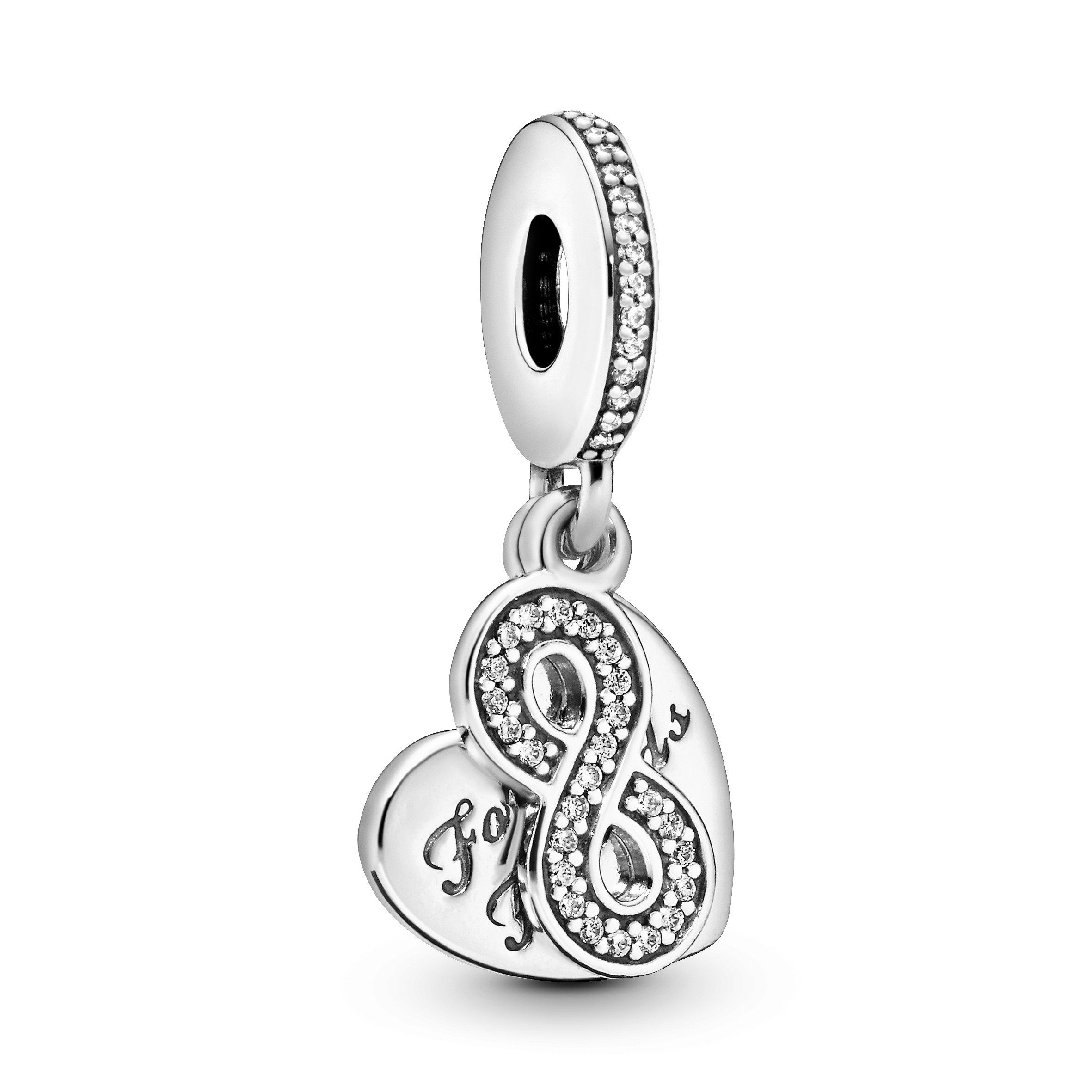 Bead Pandora Charm Damen 791948CZ Silber Forever Friends