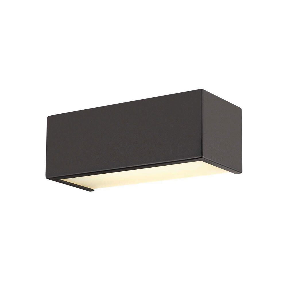 SLV Wandleuchte LED Wandleuchte Chrombo in Schwarz-matt 2x 8W 1580lm, LED