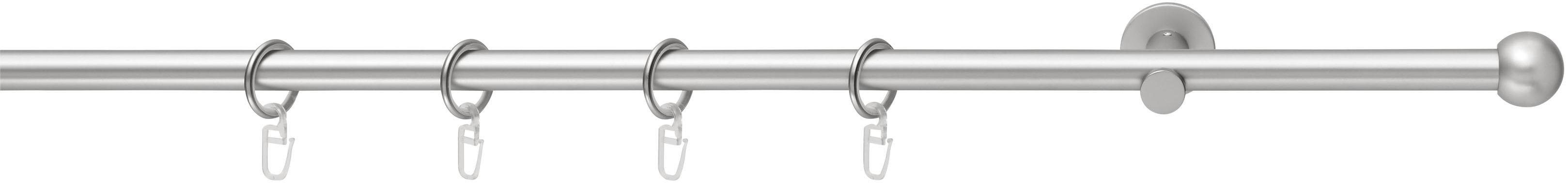 Gardinenstange BOLA, Good Life, Ø 16 mm, 1-läufig, Fixmaß, mit Bohren,  verschraubt, Kunststoff, Metall, mit Ringen