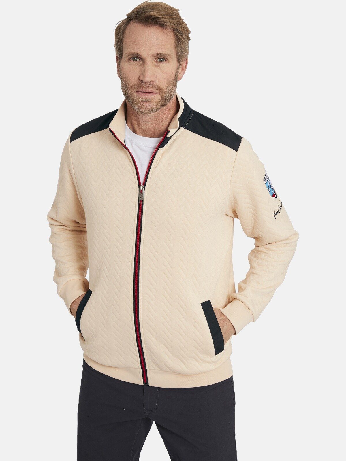Jan Vanderstorm Sweatjacke HEIMO +Fit Kollektion, günstig online kaufen