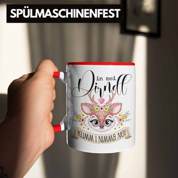 Trendation Tasse Oktoberfest Dirndl Lustiger Spruch Geschenkidee Deko Dekoration Dirndl