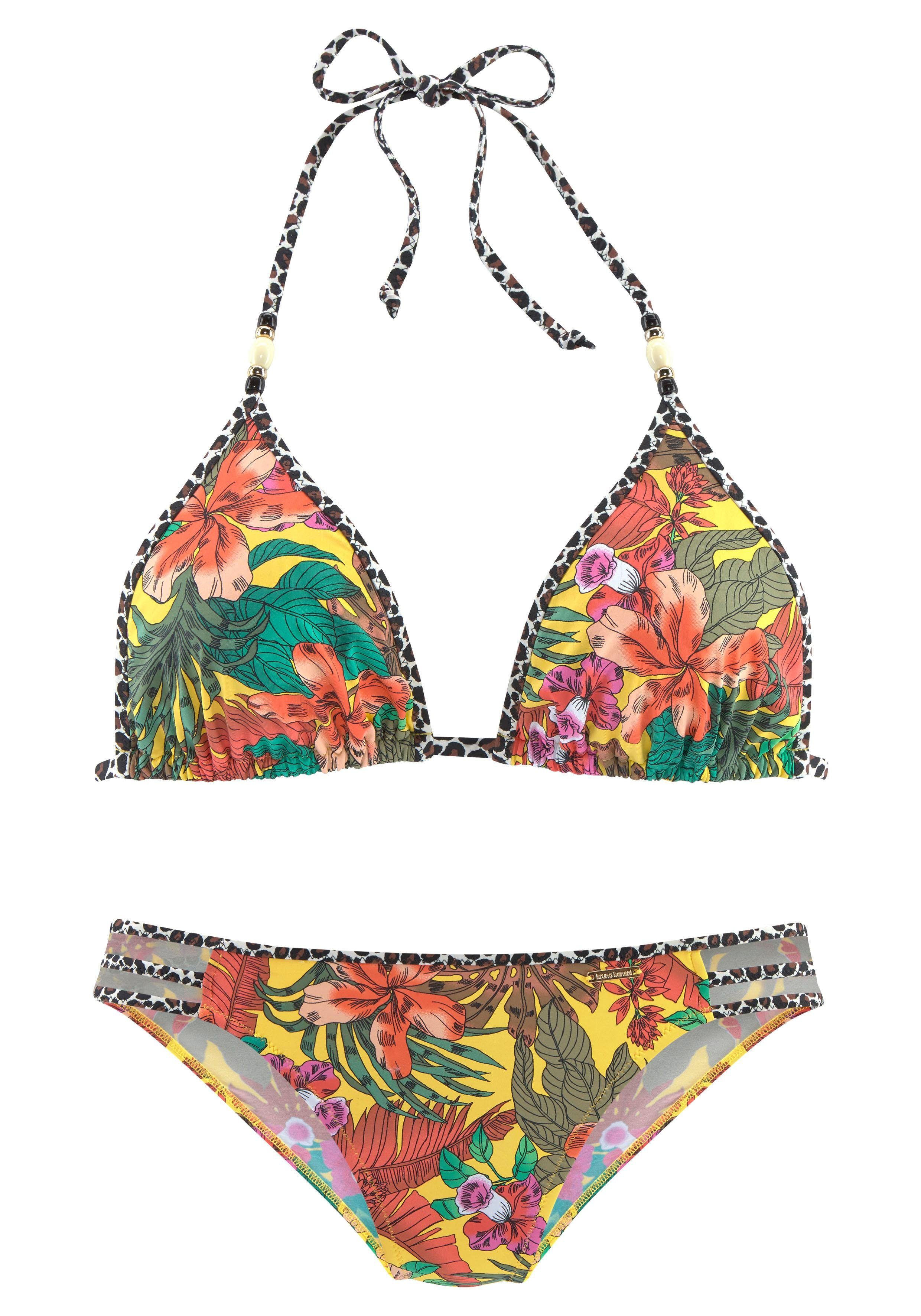 Damen Bademode Bikini-Top Triangel Oberteil Paris Morning Rot