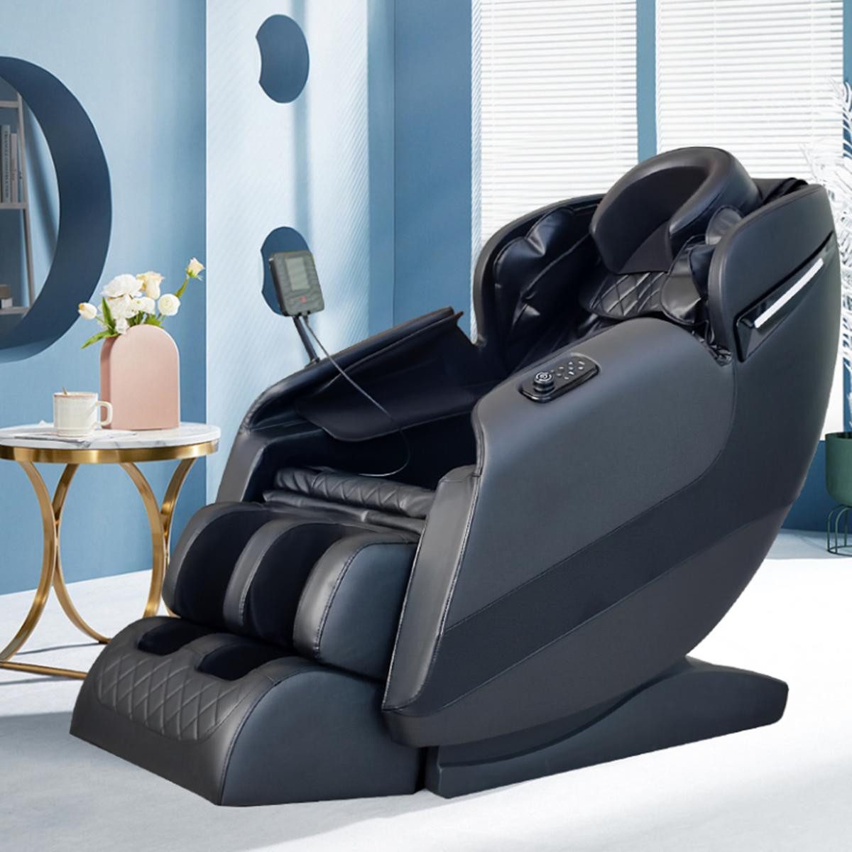 Salottini Massagesessel Edler Relaxsessel Massagesessel Sessel Modell Biel, Elektronisch verstellbar