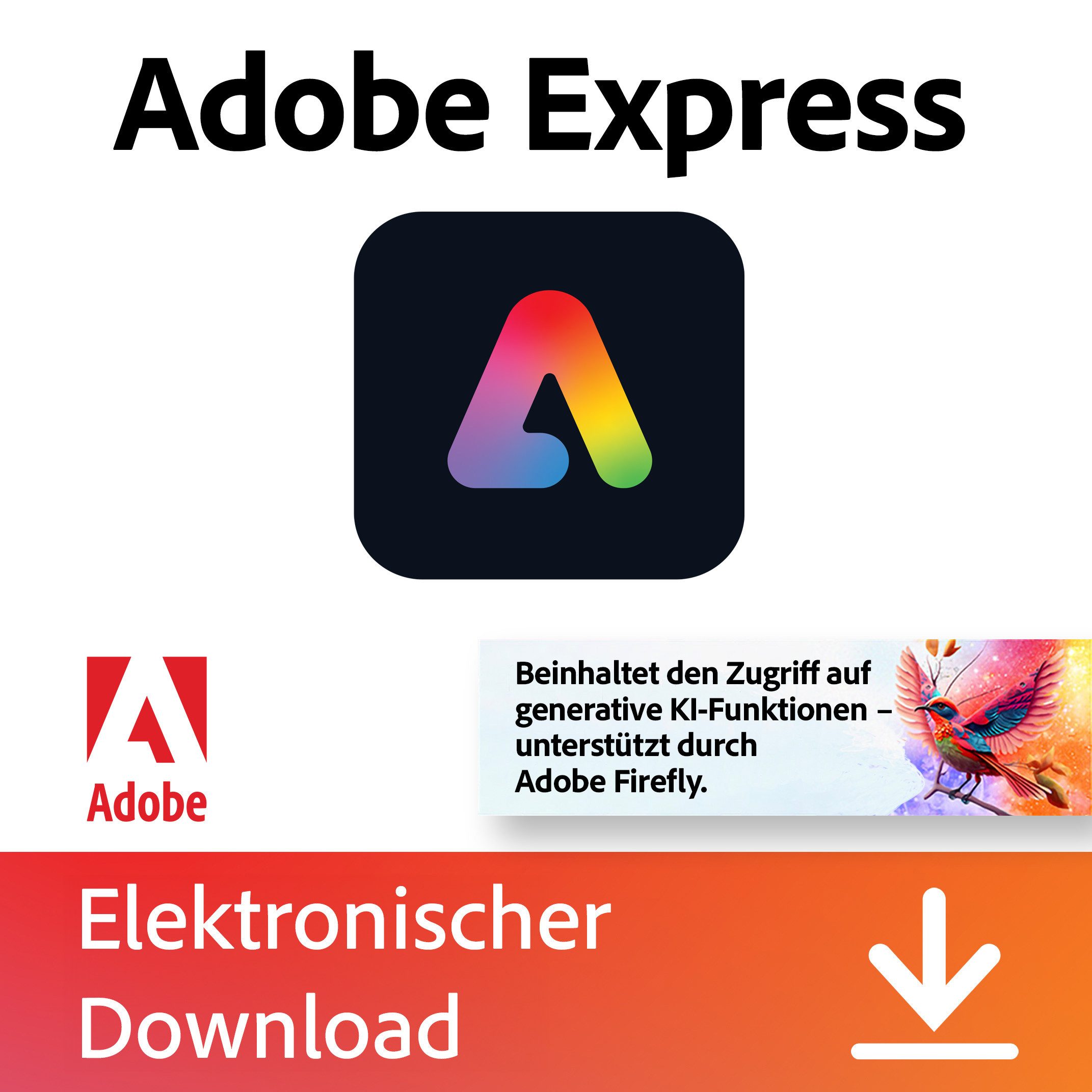 Adobe Adobe Express, 1 Jahr (Download-Code)