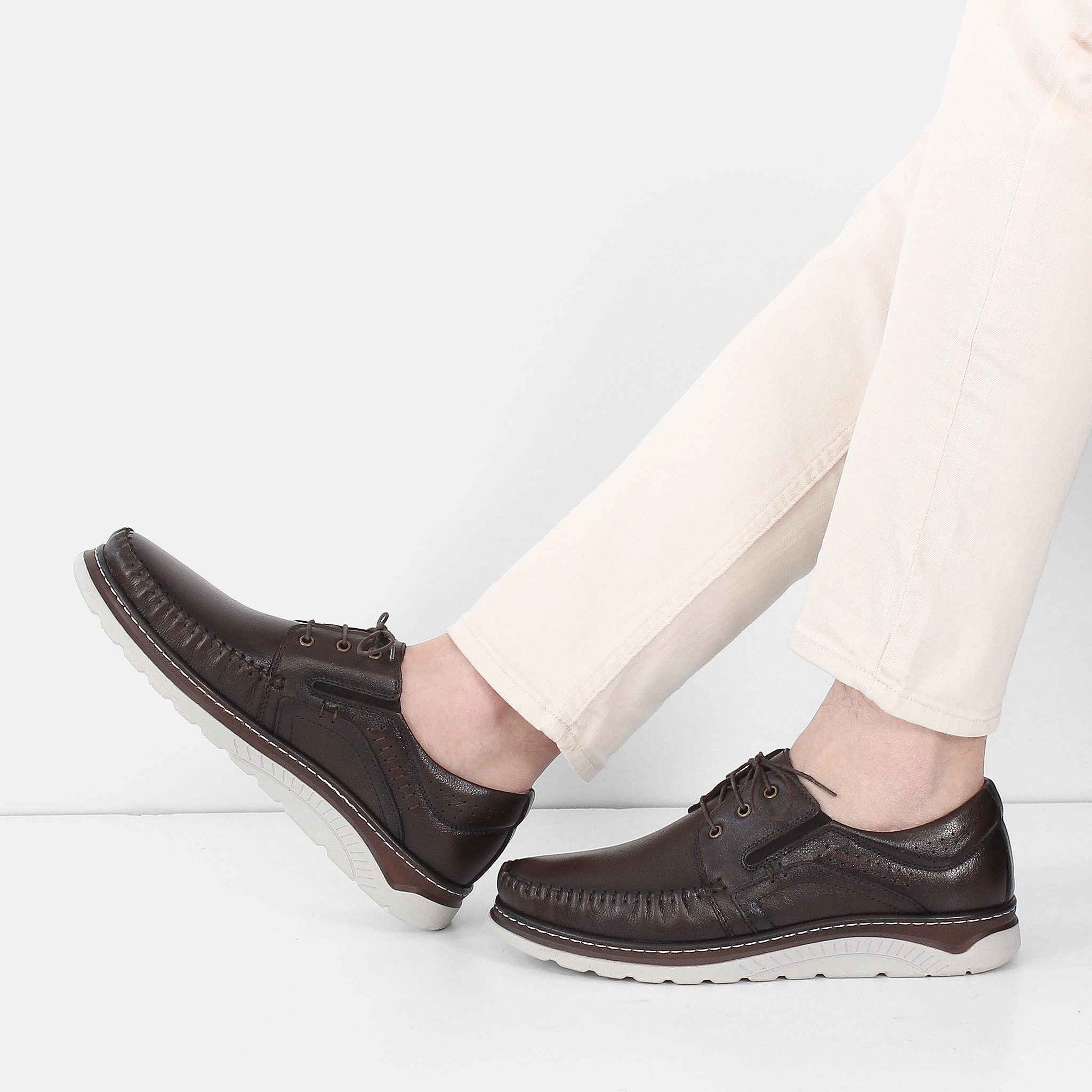 Celal Gültekin 765-5500 Loafer Braun, weiße günstig online kaufen