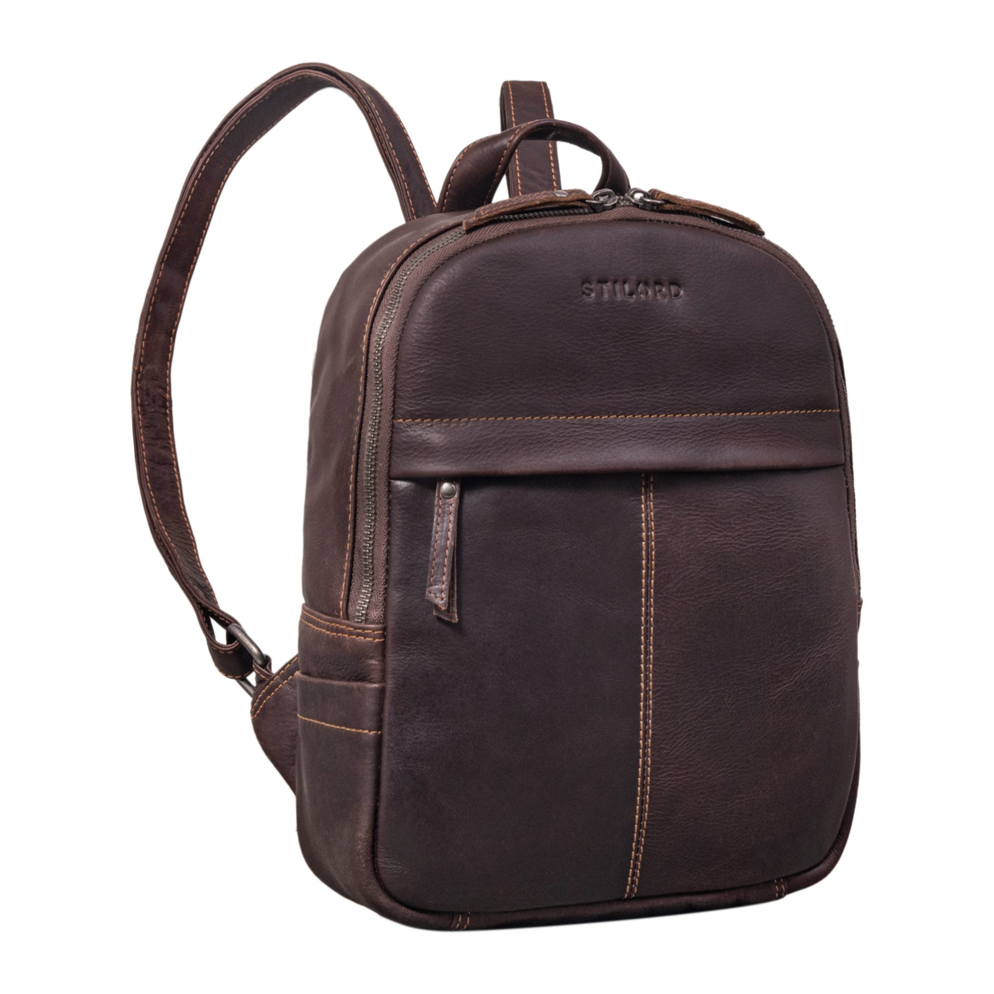 Cityrucksack "Ajanita" Damen Leder Rucksack Klein