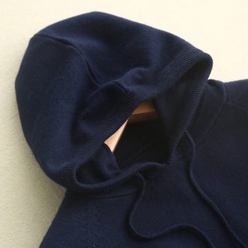 KIKI Kapuzenshirt Lockeres, langärmliges Damen-Sweatshirt mit Kapuze