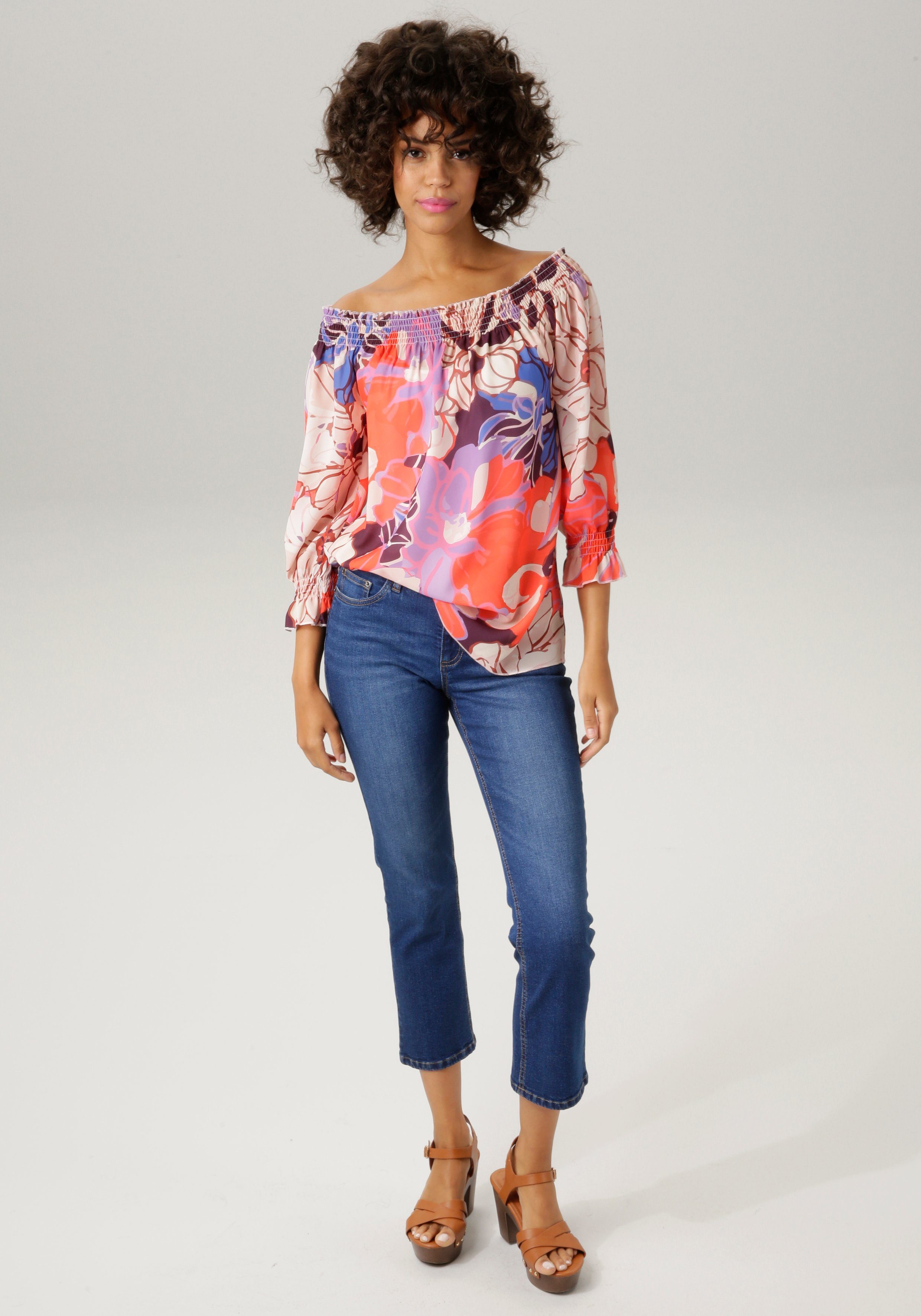 Aniston CASUAL Bootcut-Jeans in trendiger 7/8-Länge