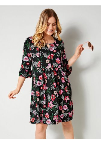 SARA LINDHOLM BY HAPPY SIZE Платье из джерси с цветочный узор