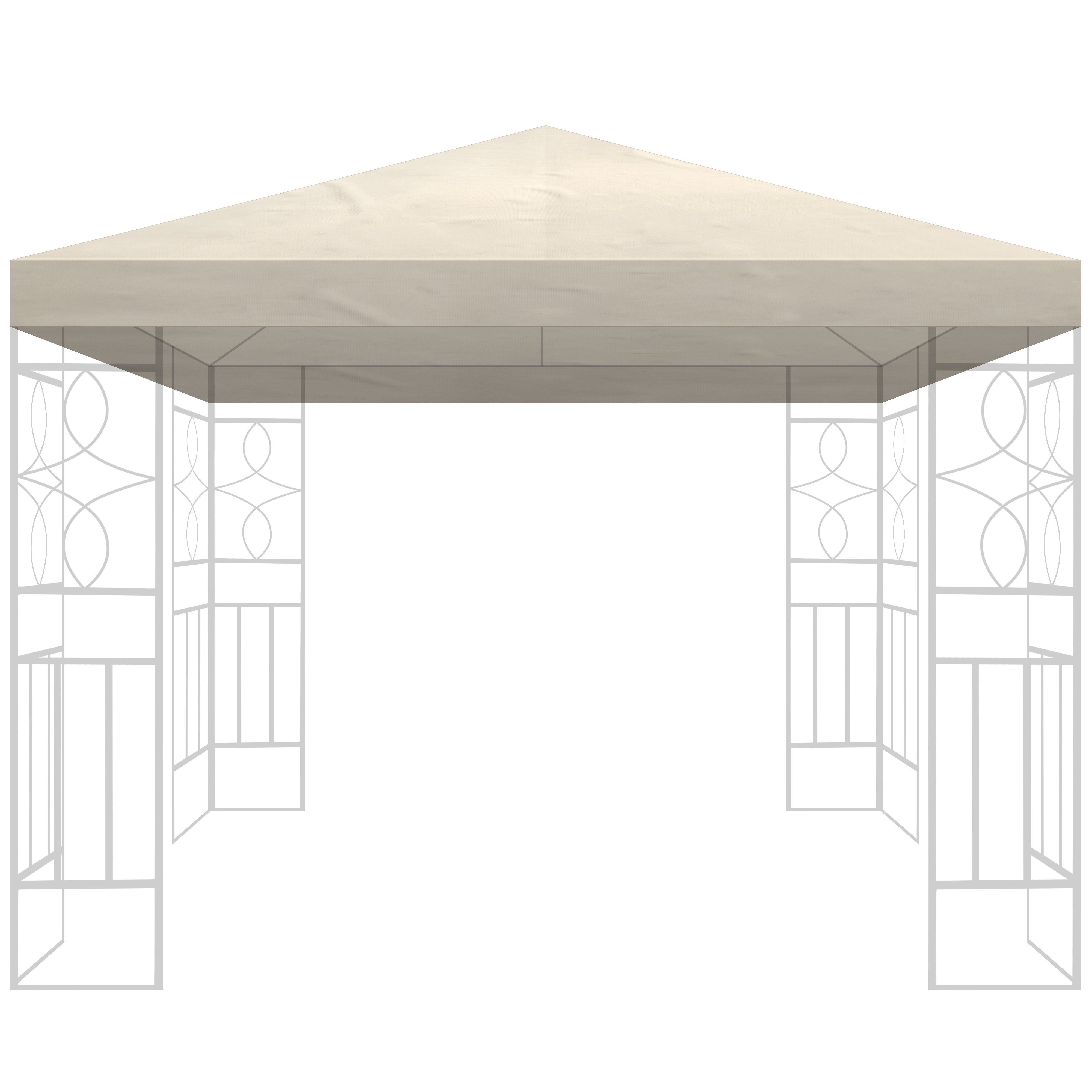 habeig Pavillon-Ersatzdach Ersatzdach 340g/m² Dach PVC günstig online kaufen