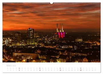 CALVENDO Wandkalender Hannover bei Nacht (Premium, hochwertiger DIN A2 Wandkalender 2023, Kunstdruck in Hochglanz)