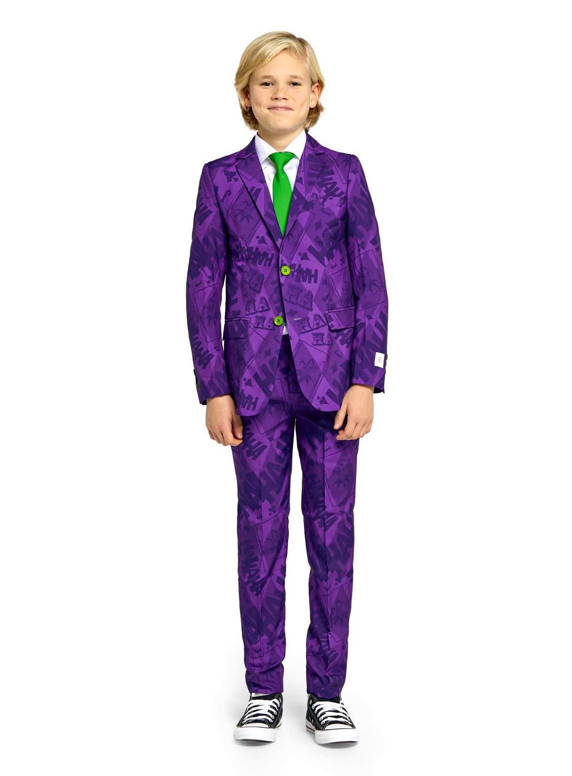 Opposuits Partyanzug Teen The Joker Kostüm Partyanzug für Jugendliche, Why so serious? Zeig Deine crazy Seite mit diesem Anzug für Jungs!